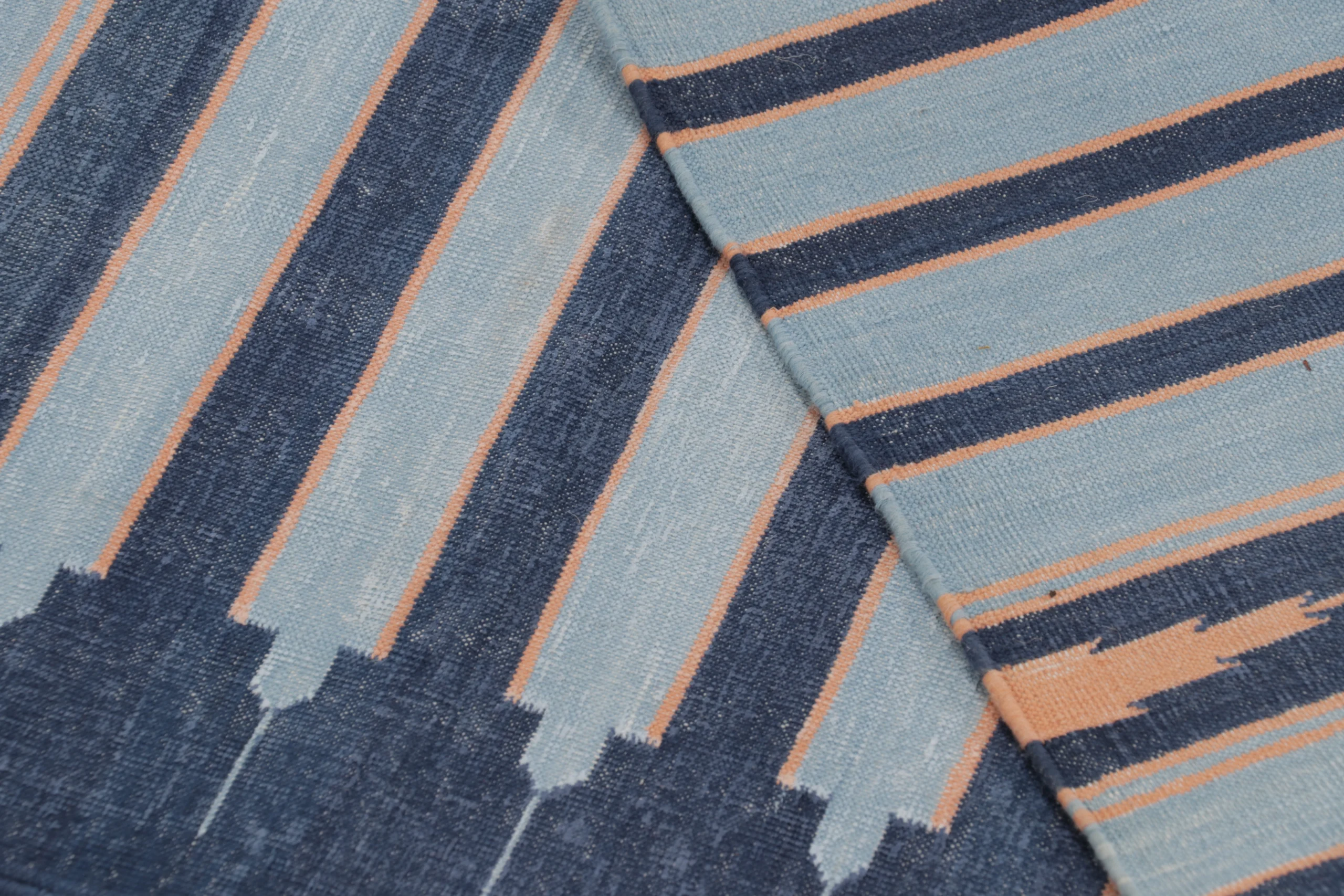 Contemporary Striped Dhurrie Geometric Flatweave