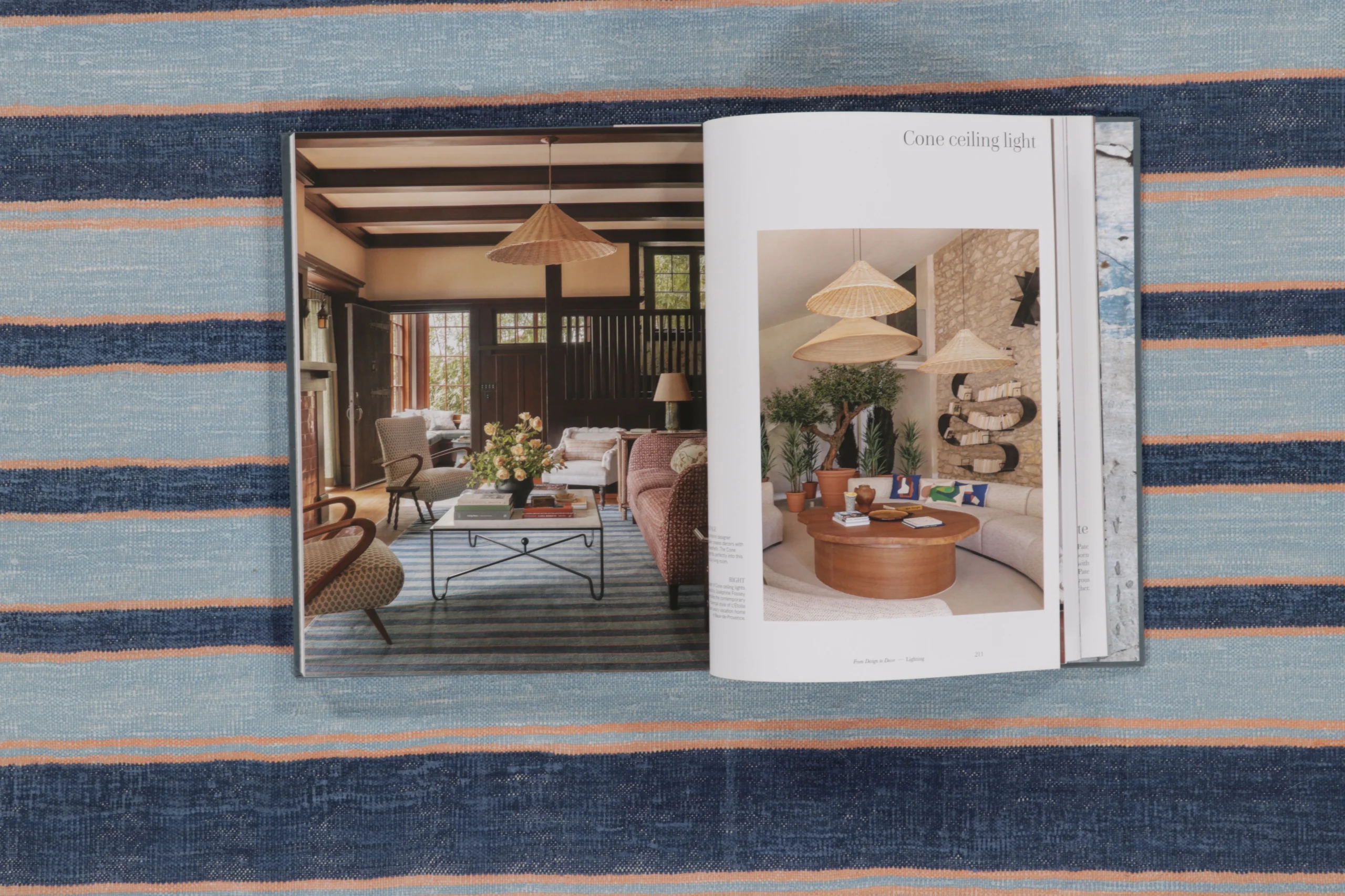 Contemporary Striped Dhurrie Geometric Flatweave