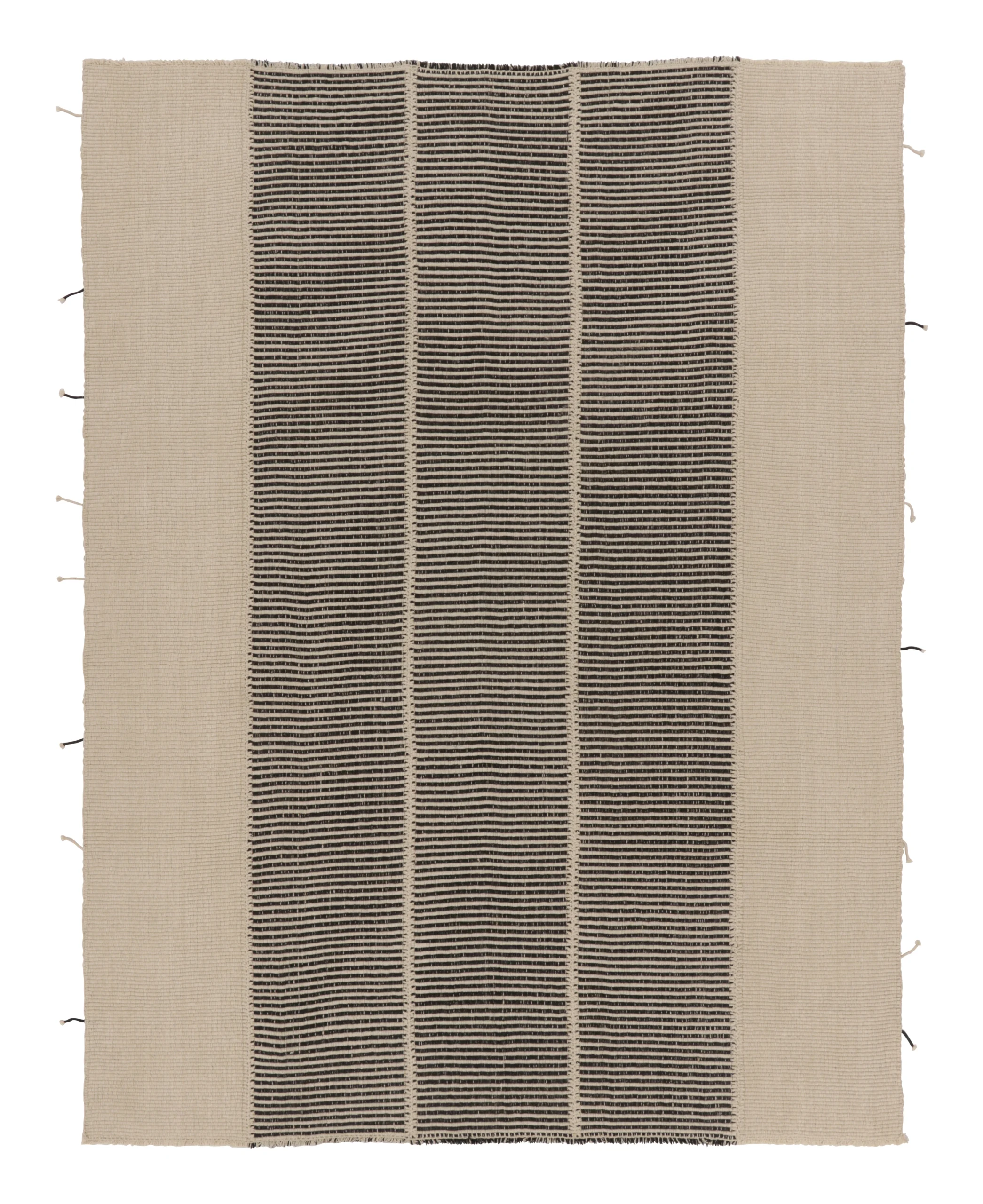 Modern Striped Kilim Rug