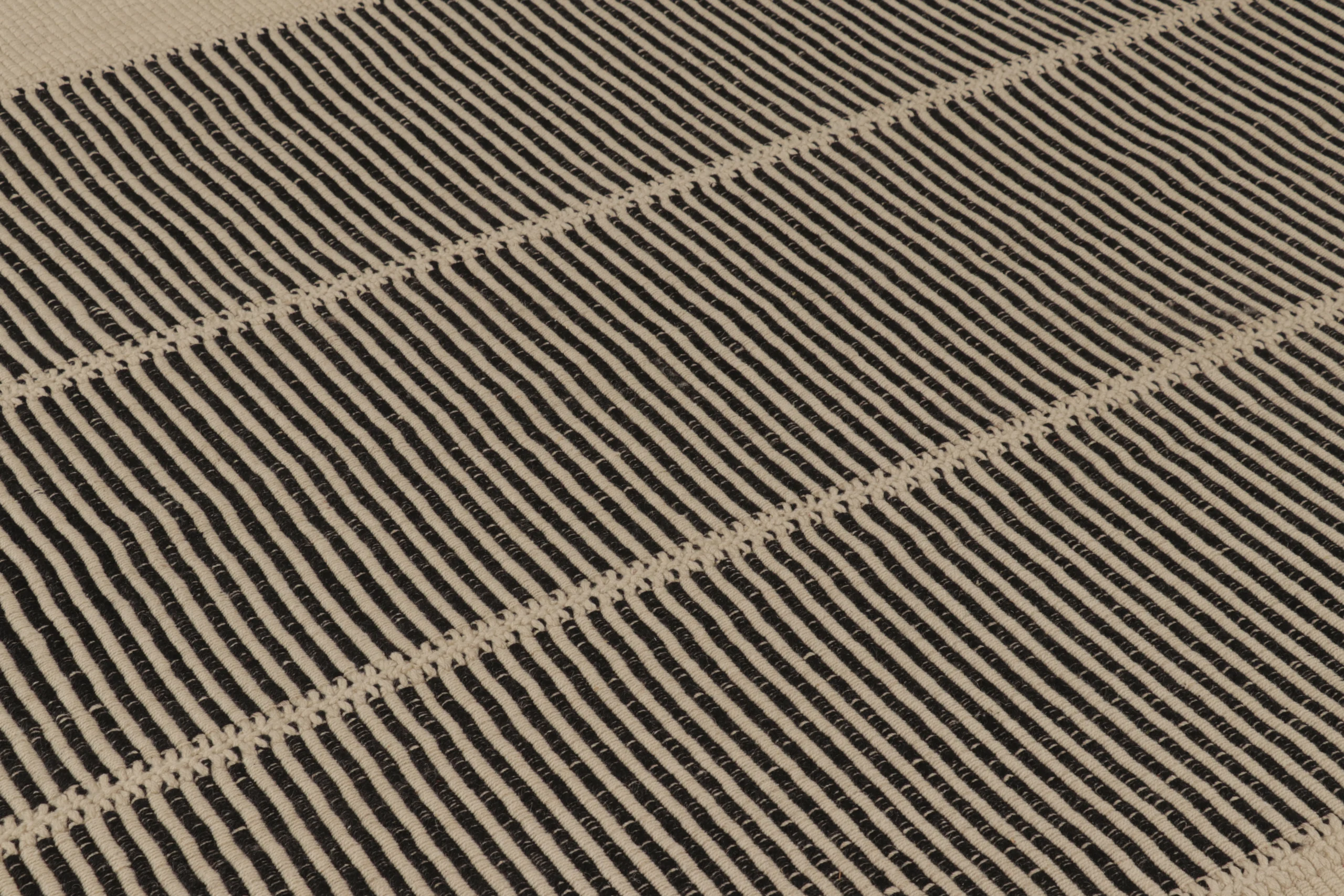 Modern Striped Kilim Rug