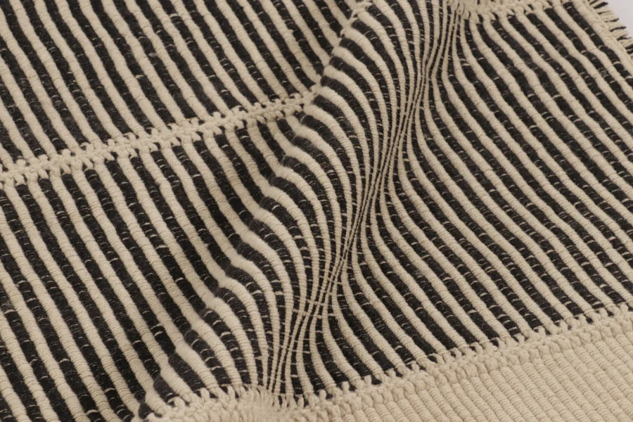 Modern Striped Kilim Rug