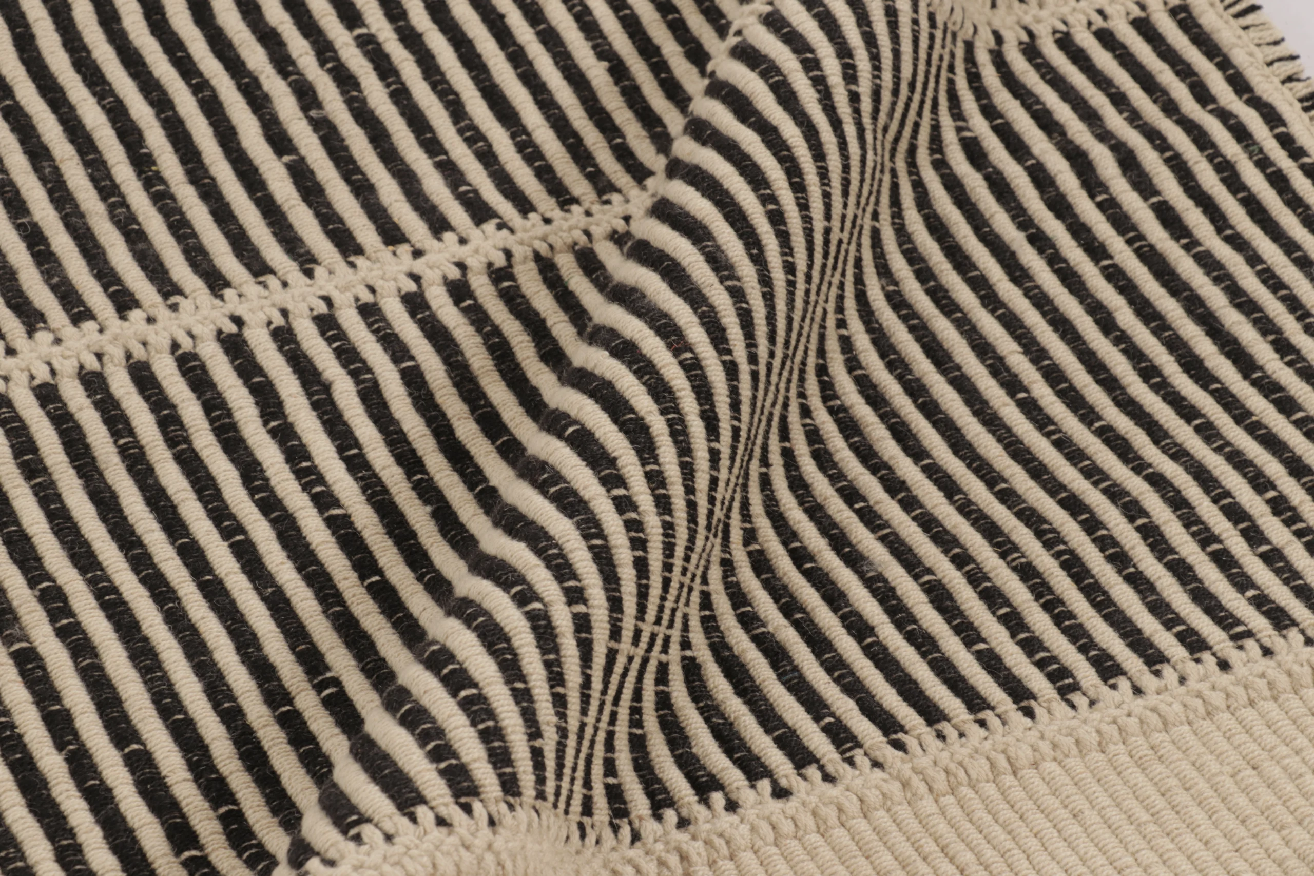 Modern Striped Kilim Rug