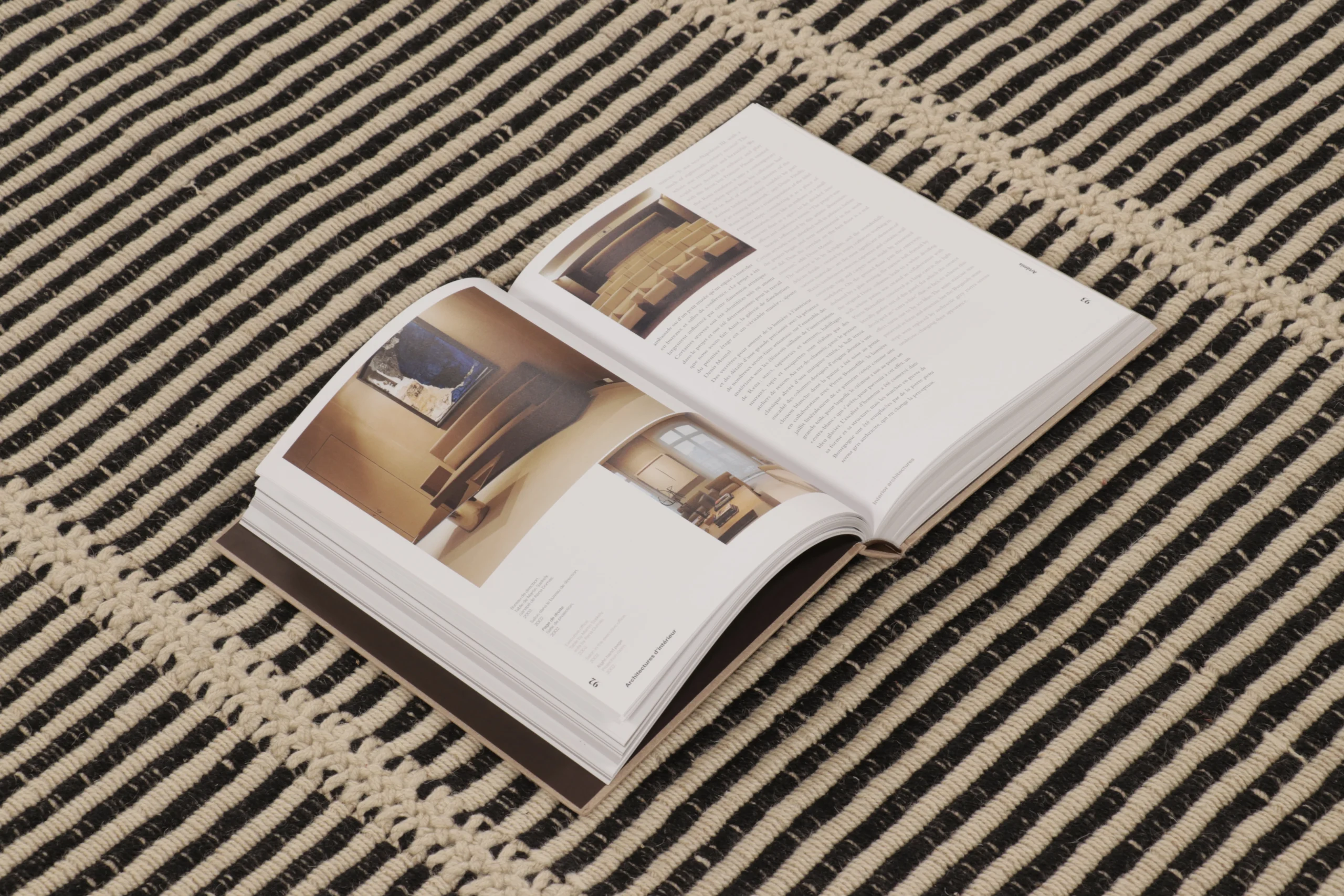 Modern Striped Kilim Rug