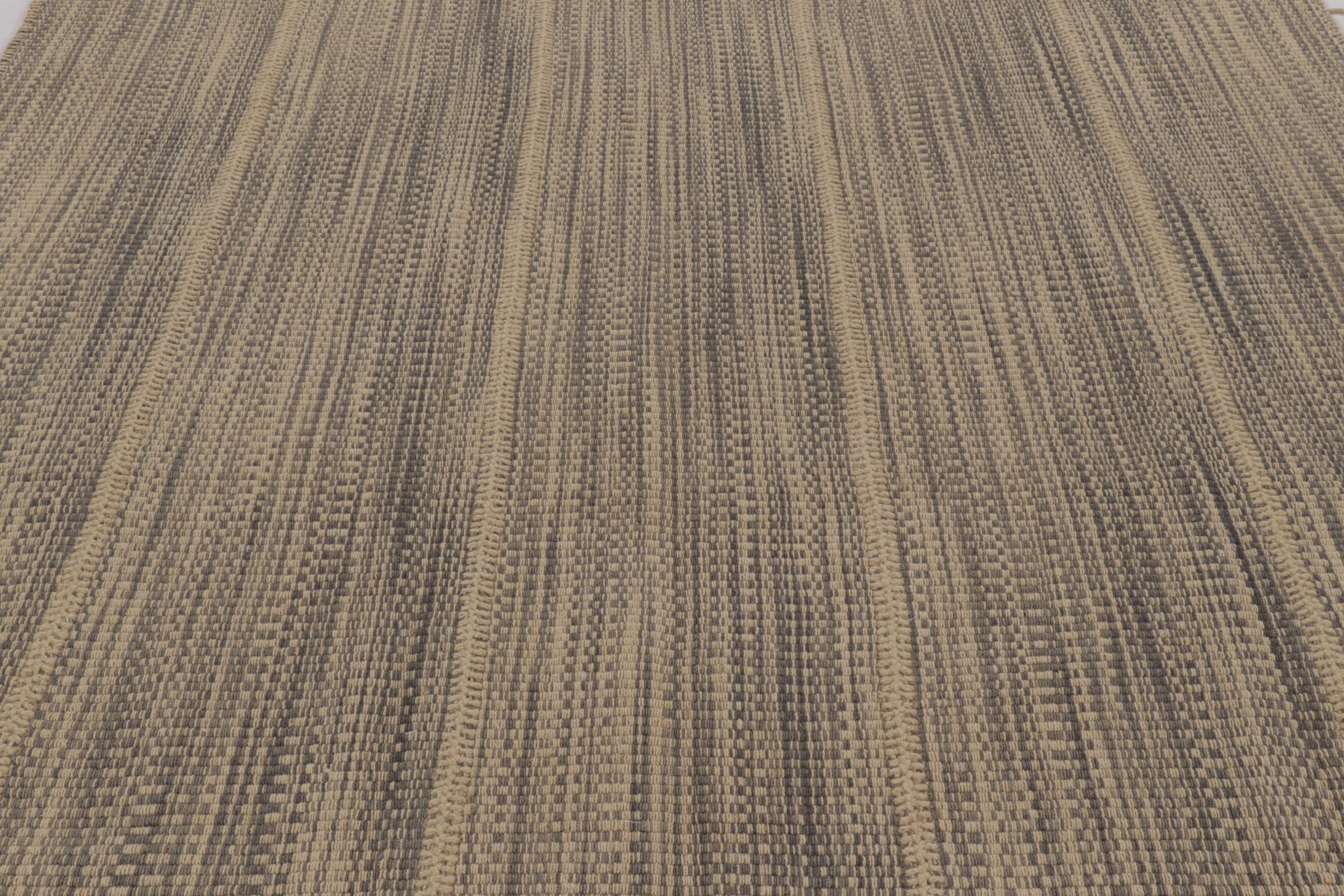 Modern Striped Kilim Rug