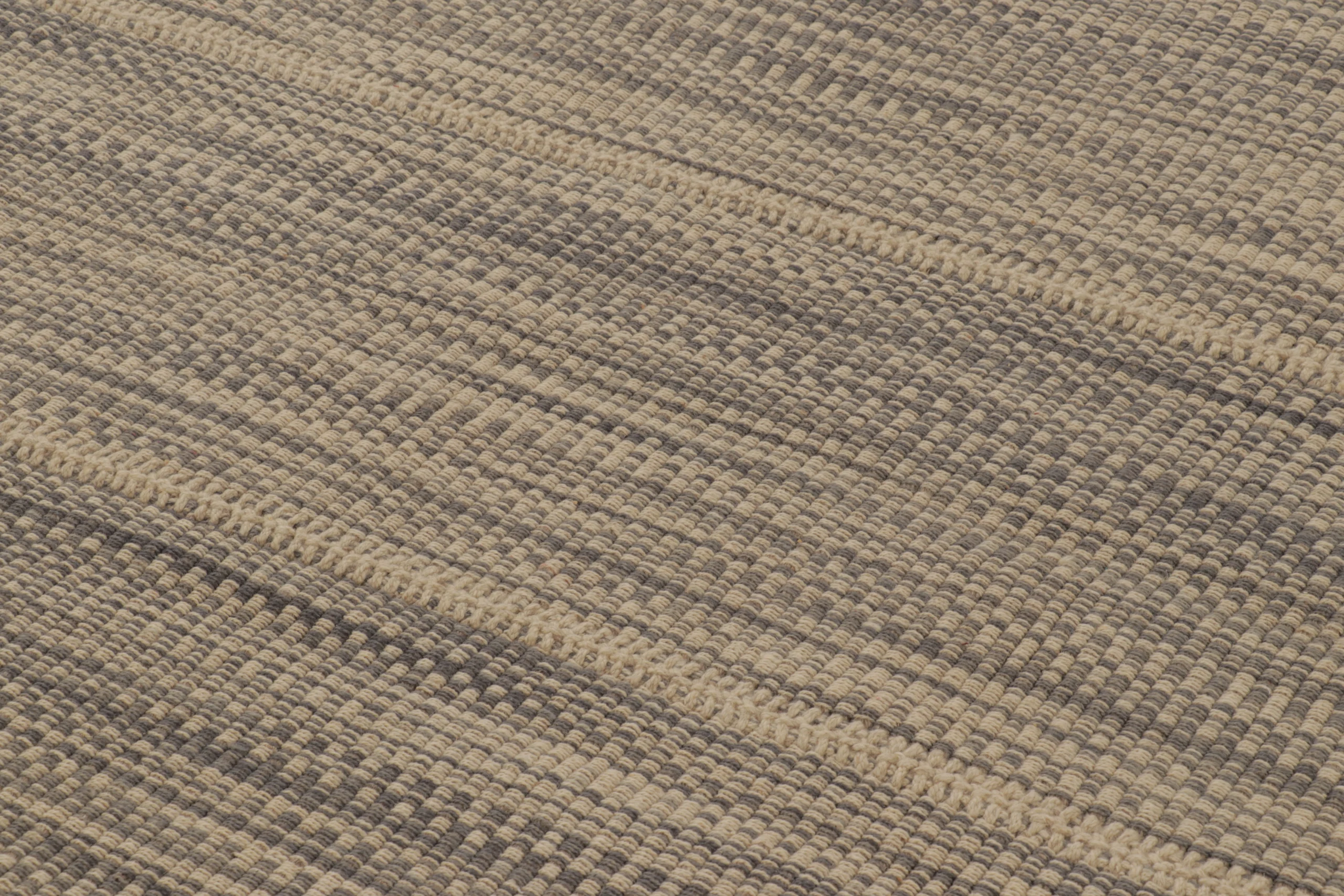 Modern Striped Kilim Rug