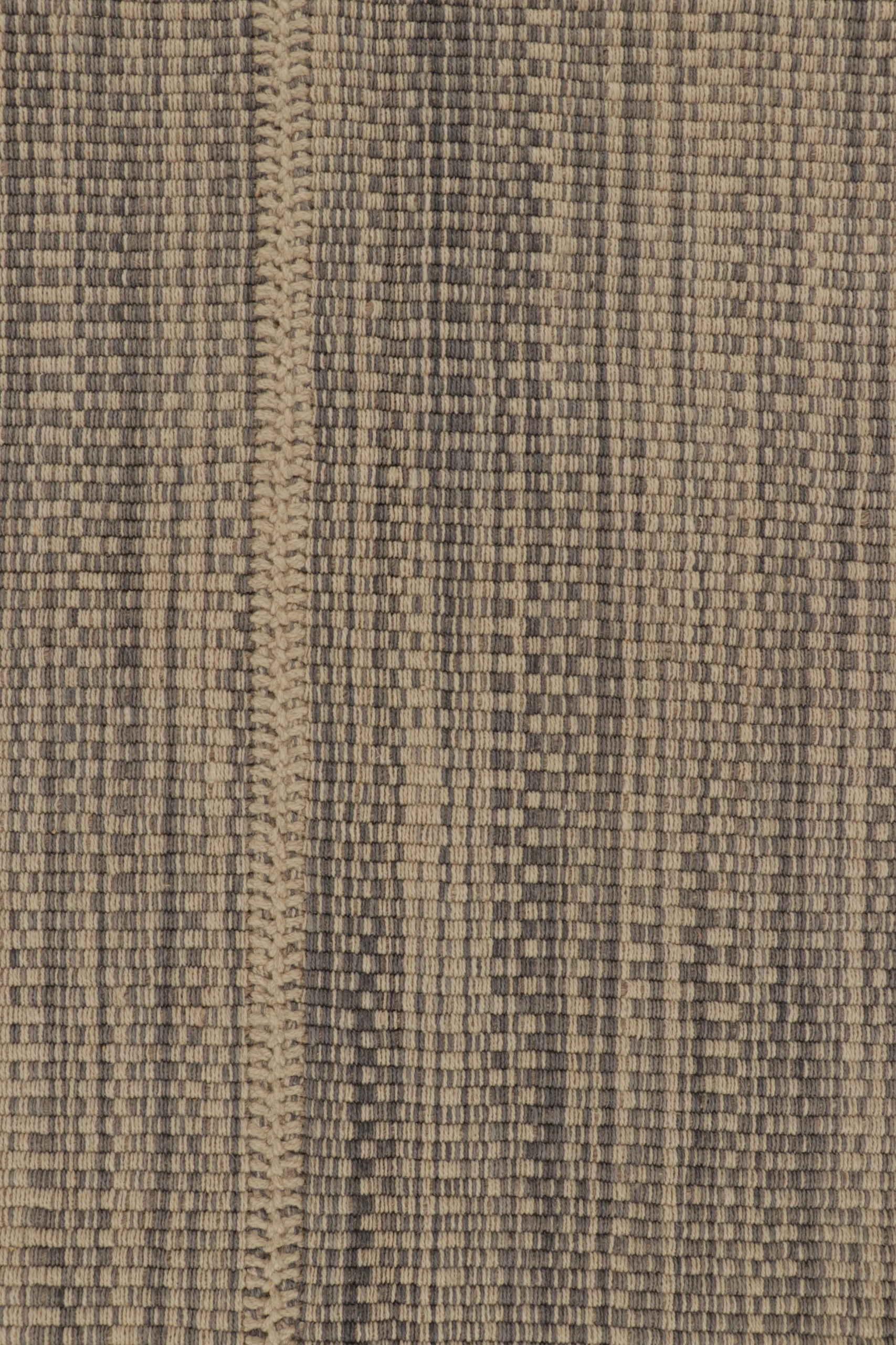 Modern Striped Kilim Rug