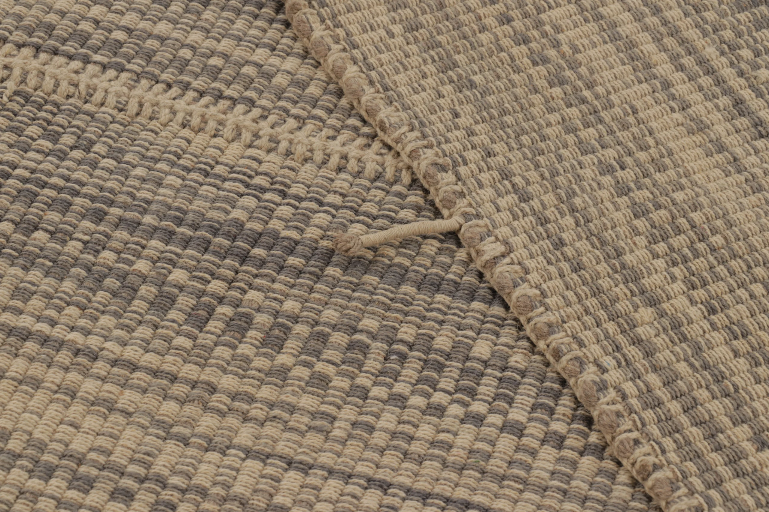 Modern Striped Kilim Rug