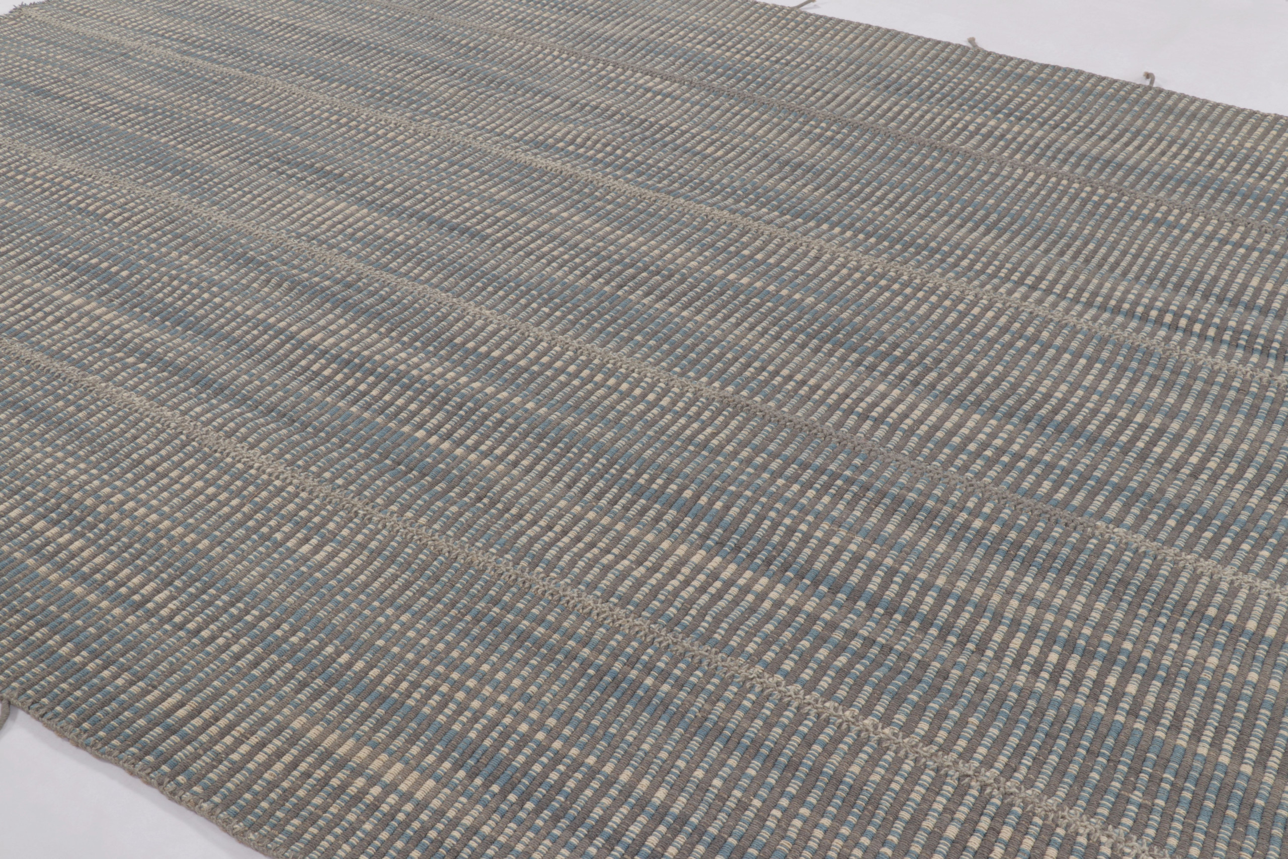 Modern Striped Kilim Rug