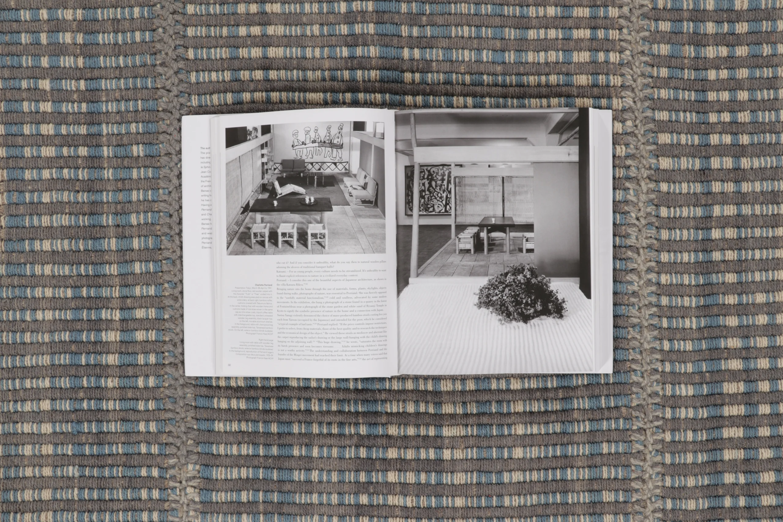Modern Striped Kilim Rug