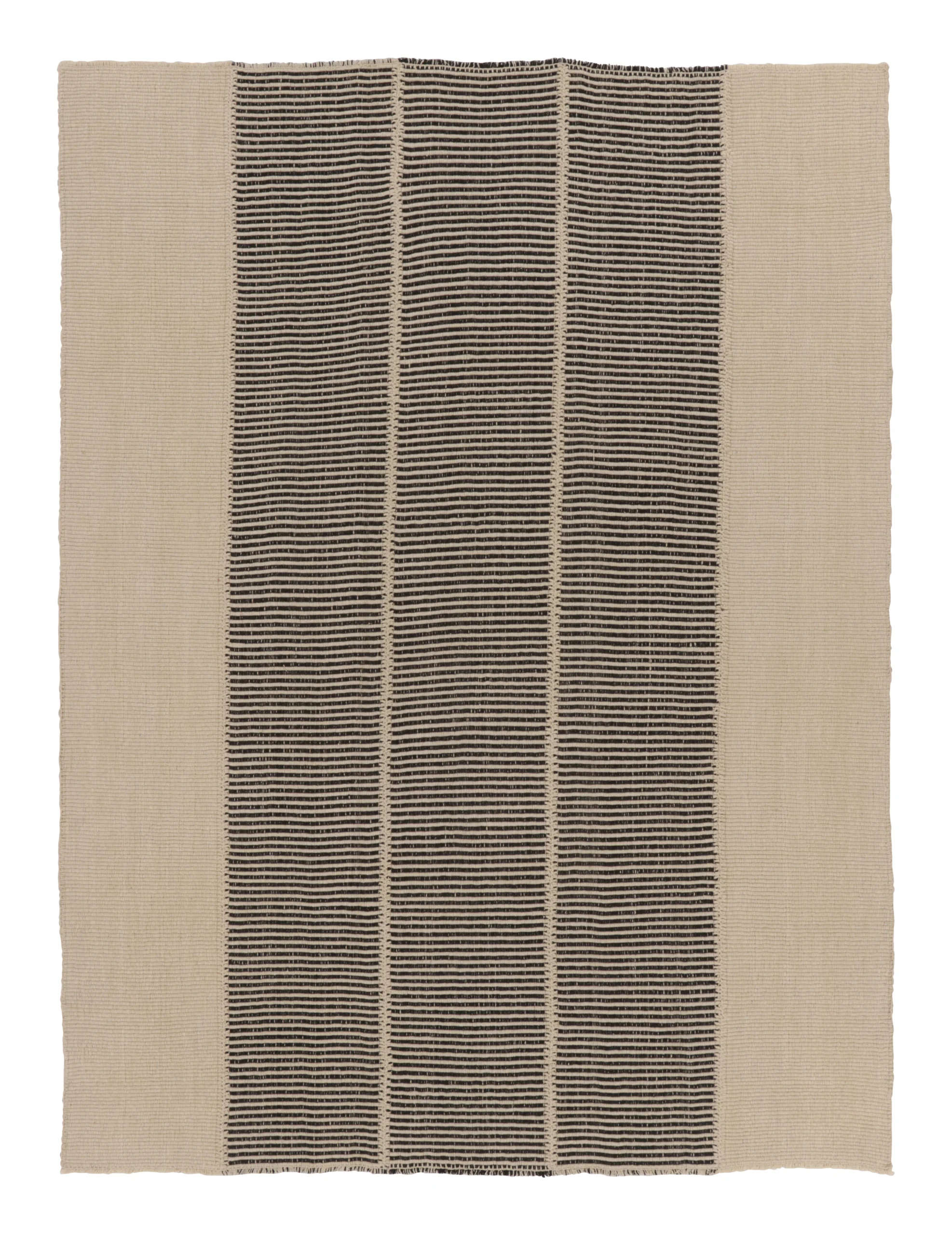 Modern Striped Kilim Rug