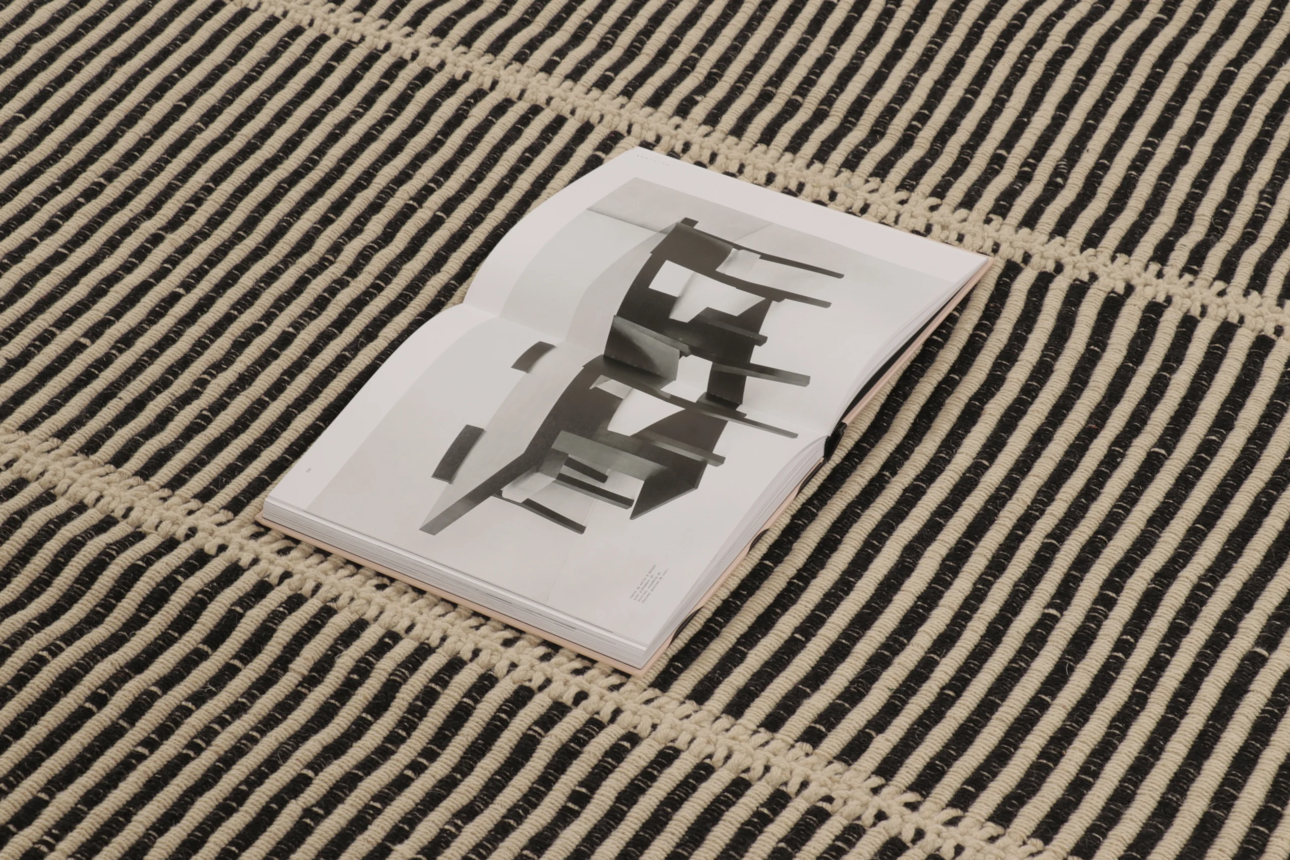 Modern Striped Kilim Rug