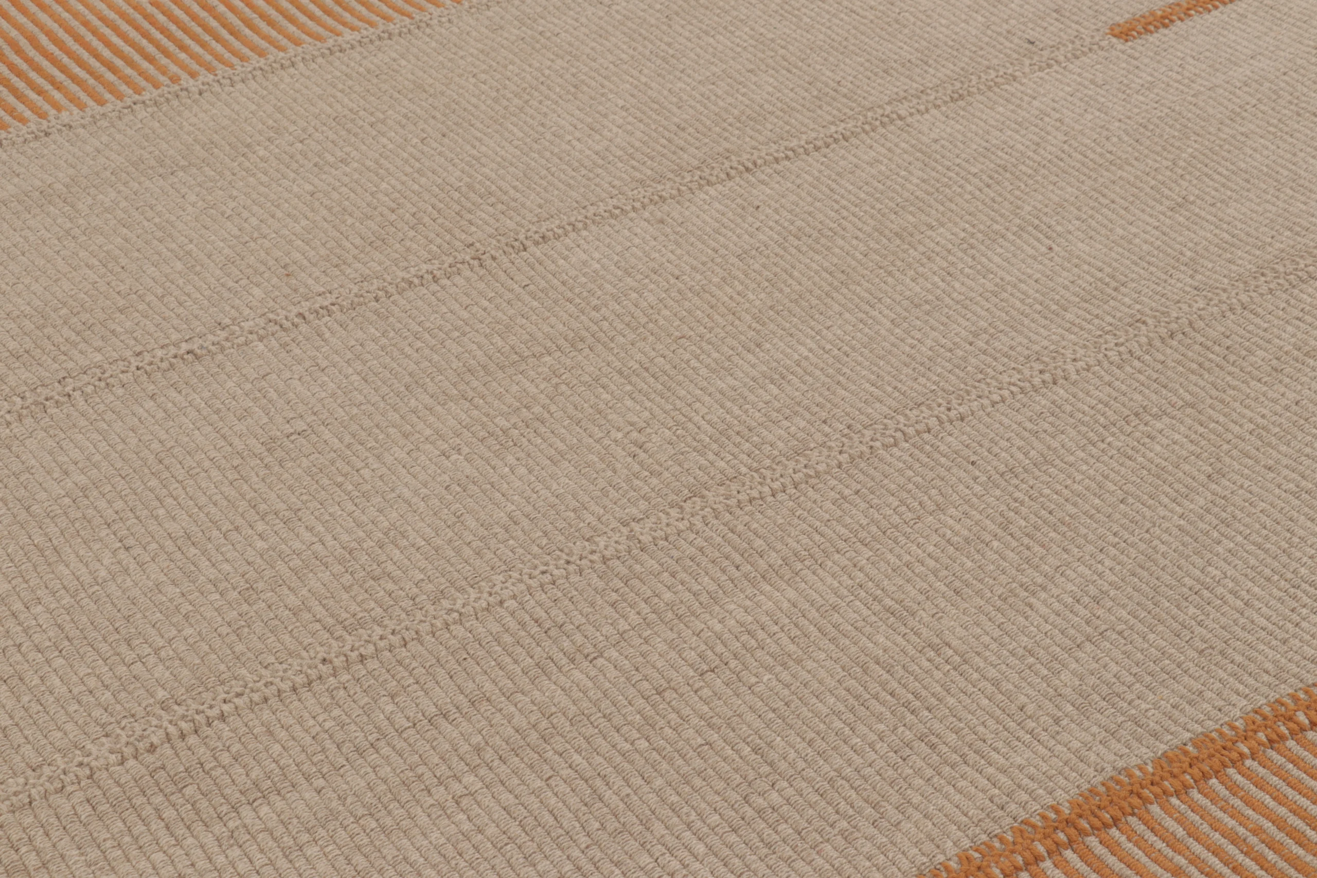 Modern Striped Kilim Rug
