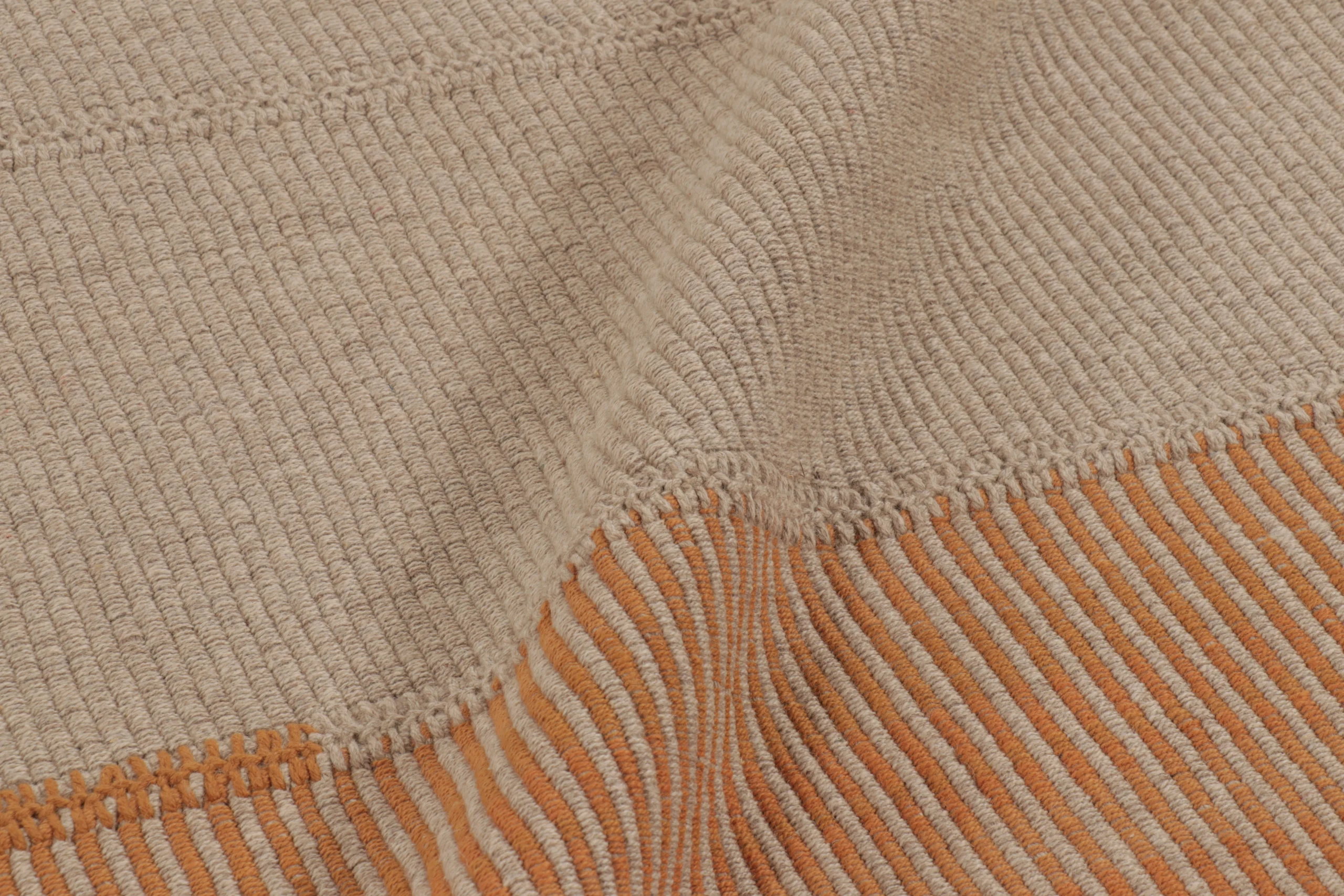Modern Striped Kilim Rug