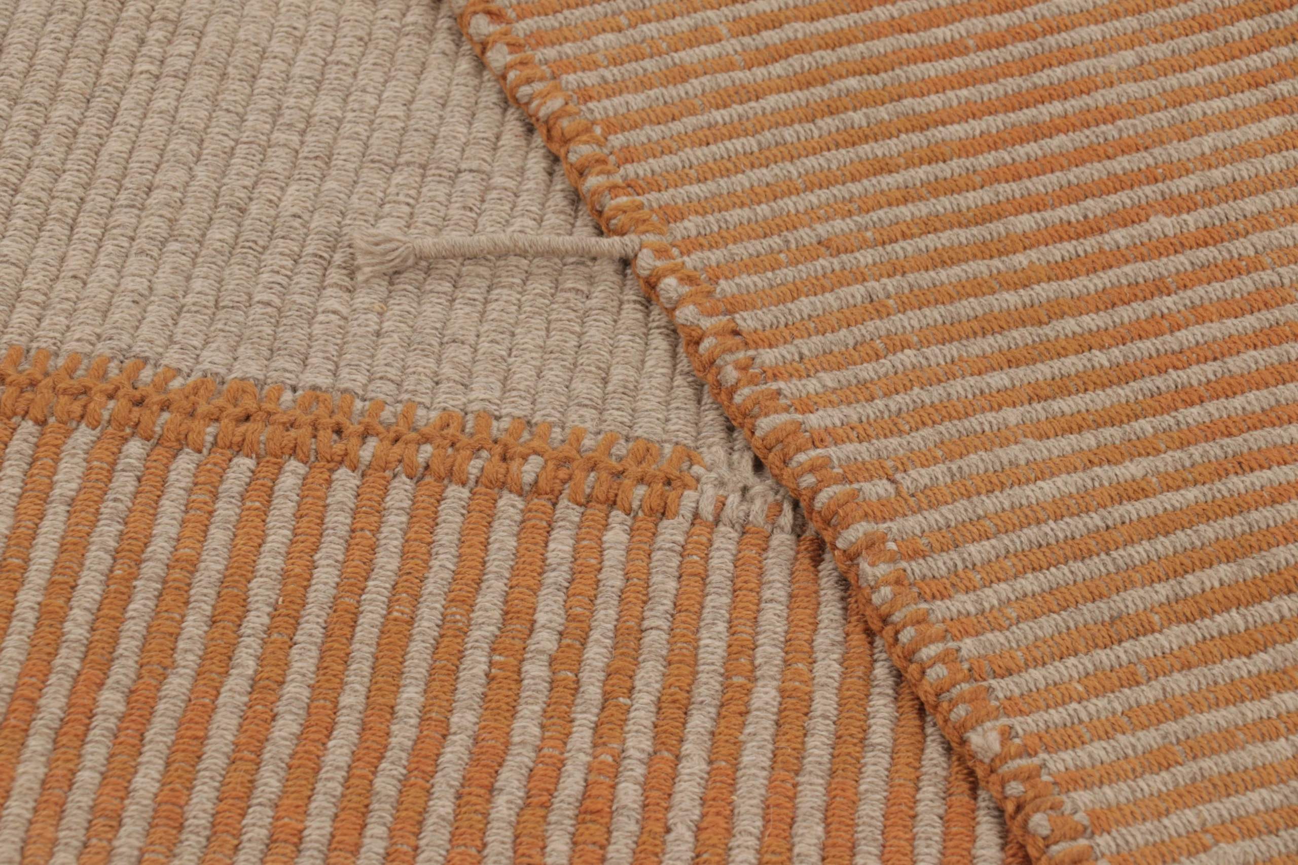 Modern Striped Kilim Rug