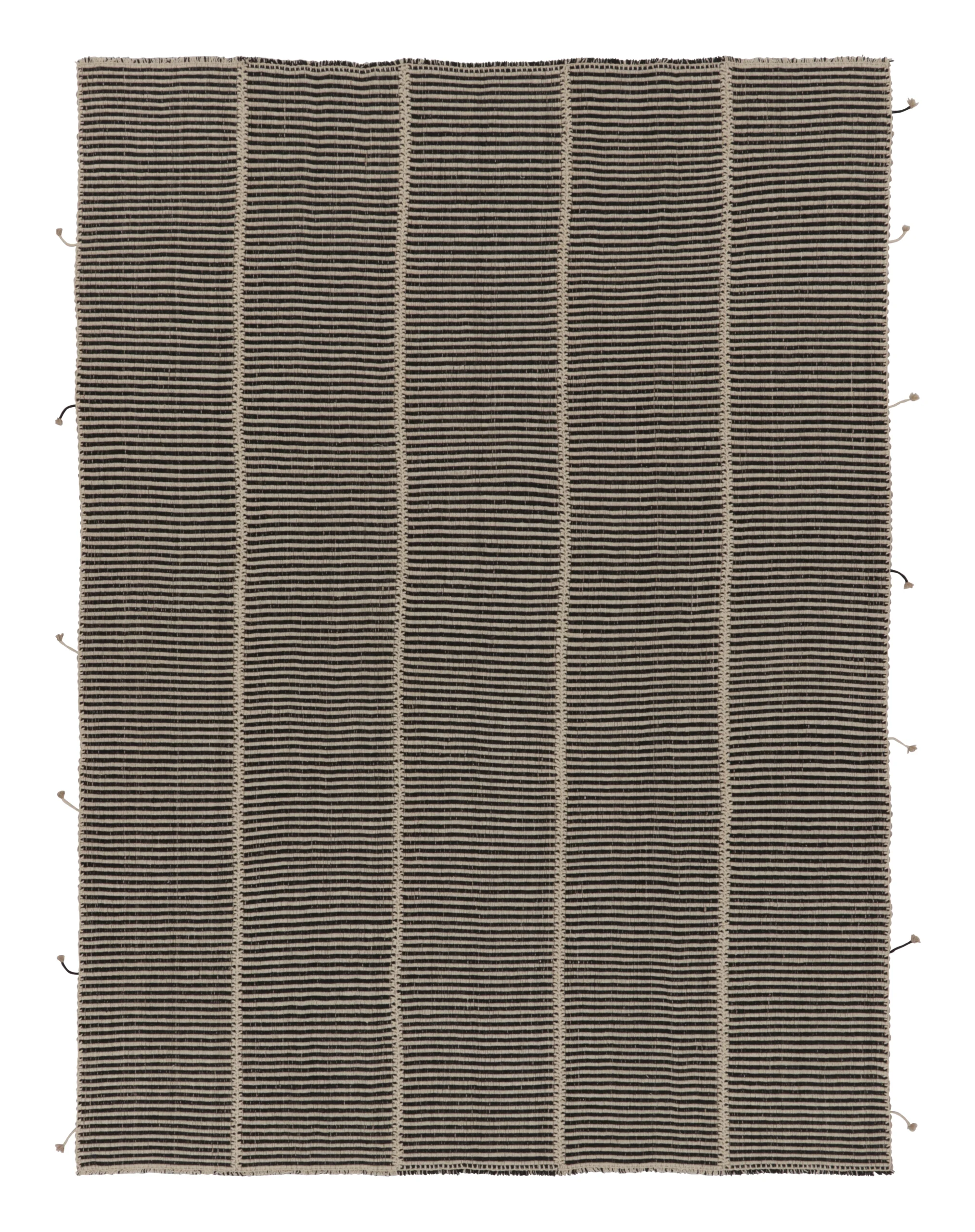 Modern Striped Kilim Rug
