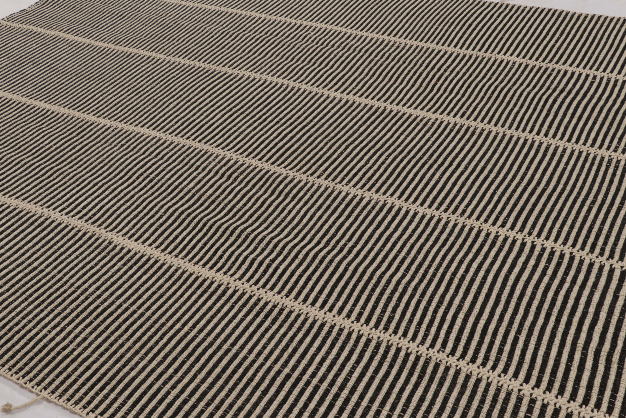 Modern Striped Kilim Rug