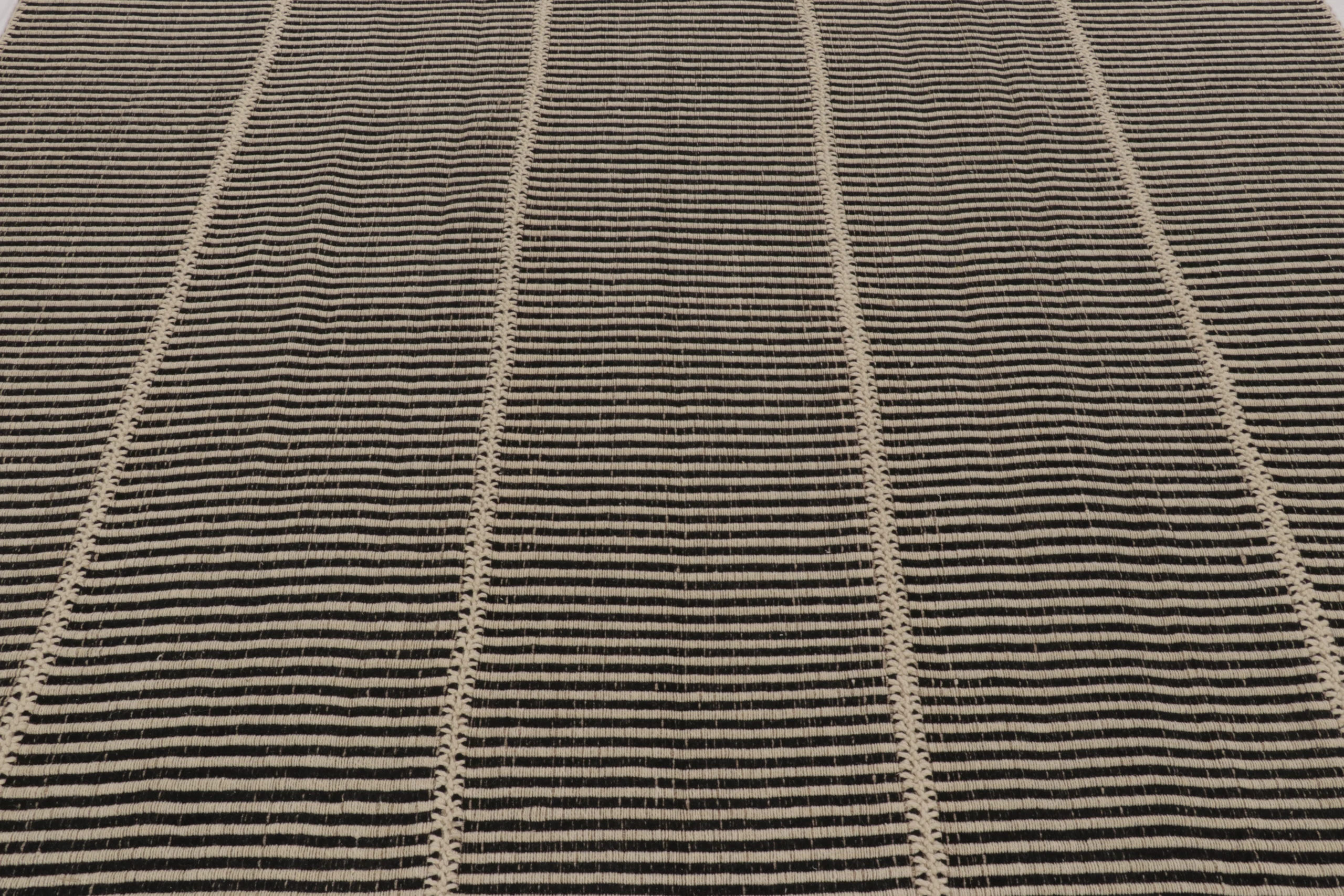 Modern Striped Kilim Rug
