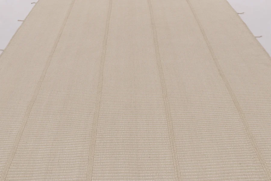 Hover image of Rug & Kilim's Contemporary Kilim, Beige and Cream Textural Stripes