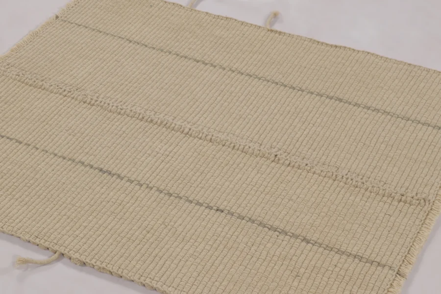 Hover image of Rug & Kilim's Contemporary Accent Kilim, Beige Textural Stripes