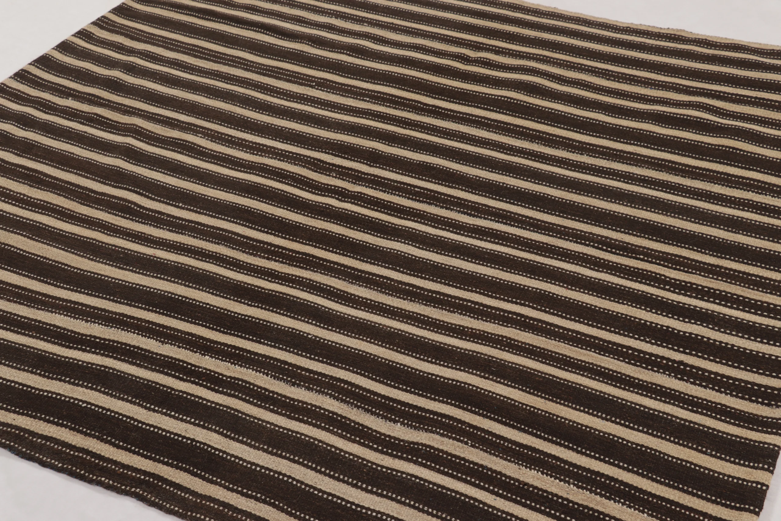 Vintage Persian Striped Kilim