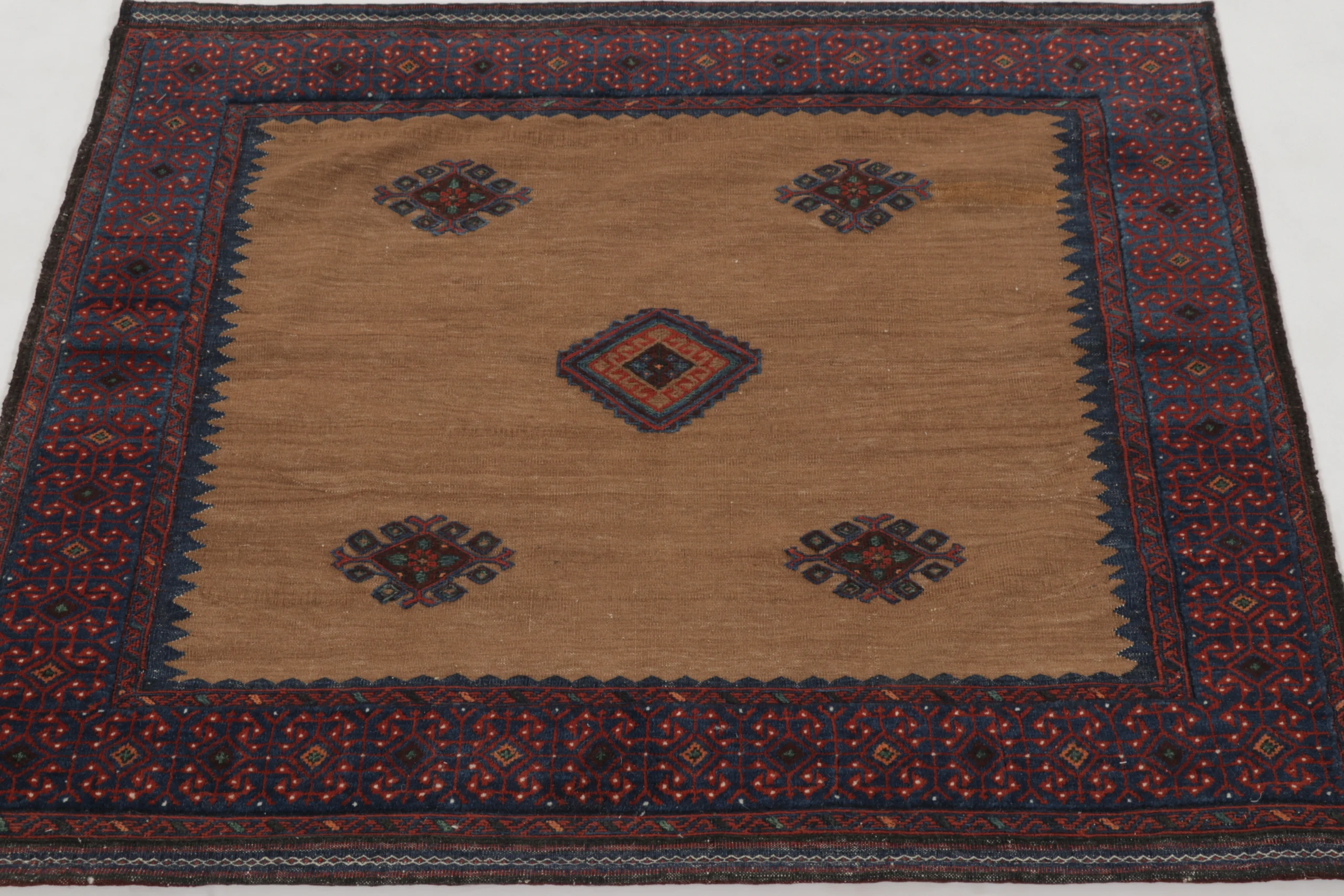 Vintage Afghan Geometric Rug
