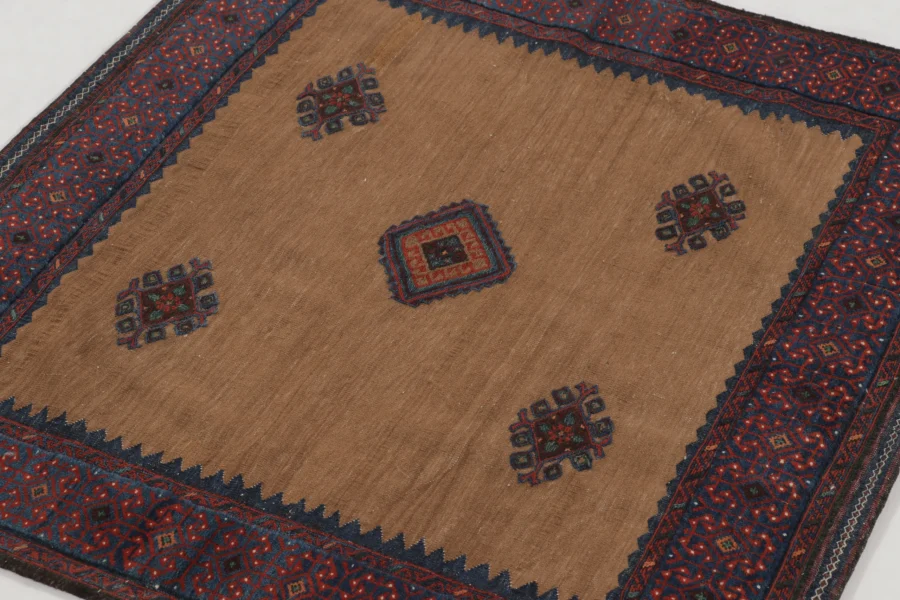 Vintage Afghan Geometric Rug