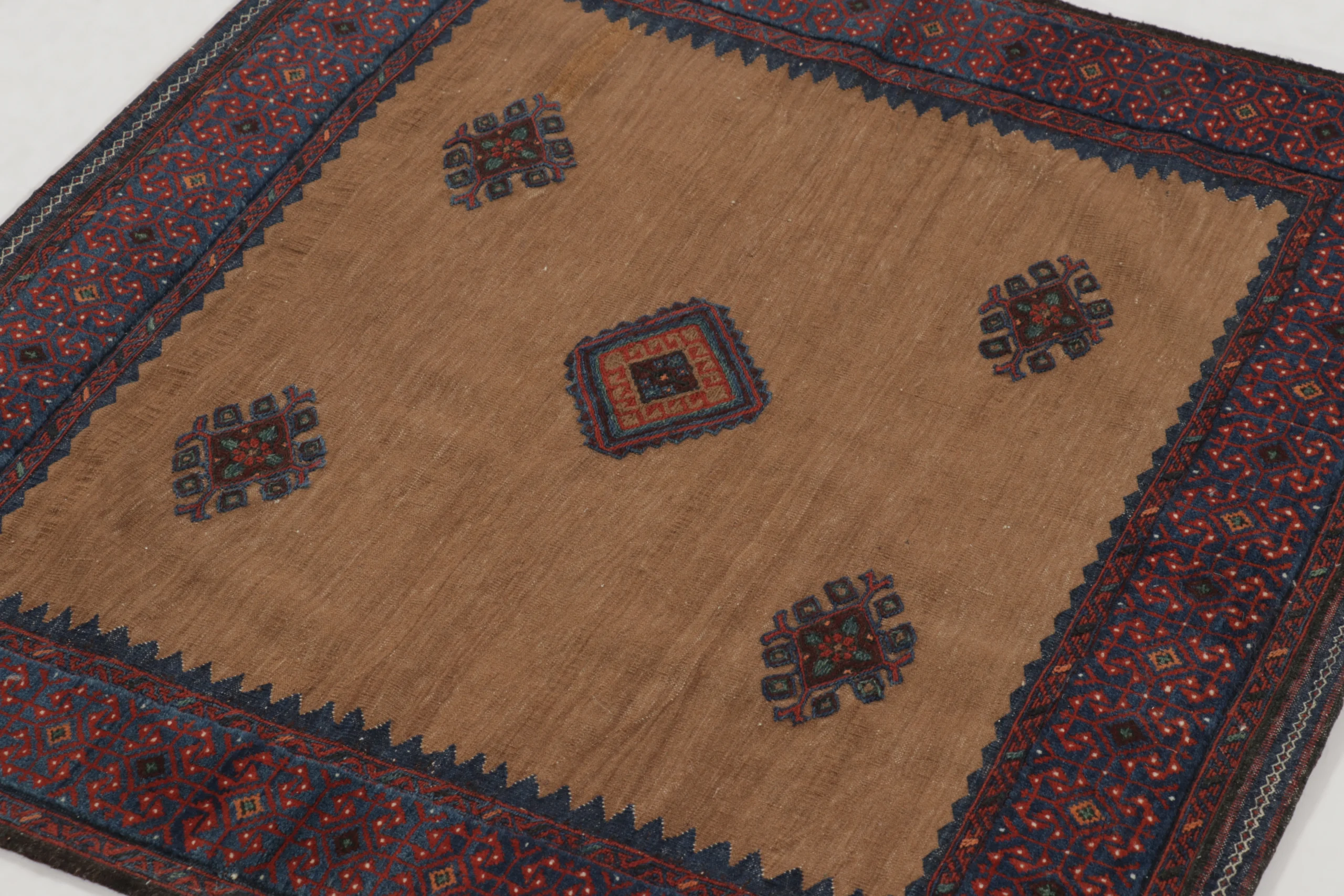 Vintage Afghan Geometric Rug