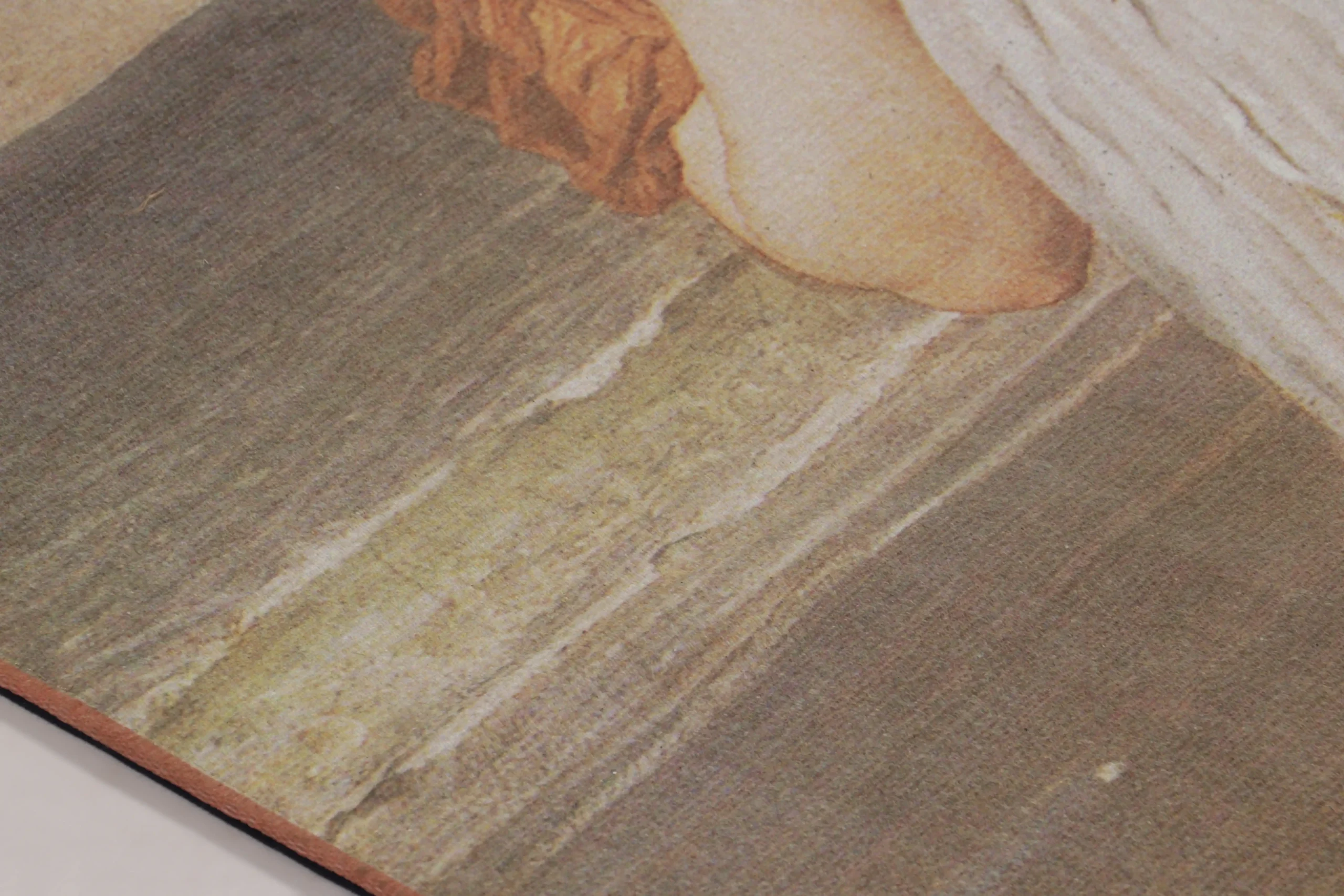 Pair of Pre-Raphaelite Lady Pictorial Tapestry Panels