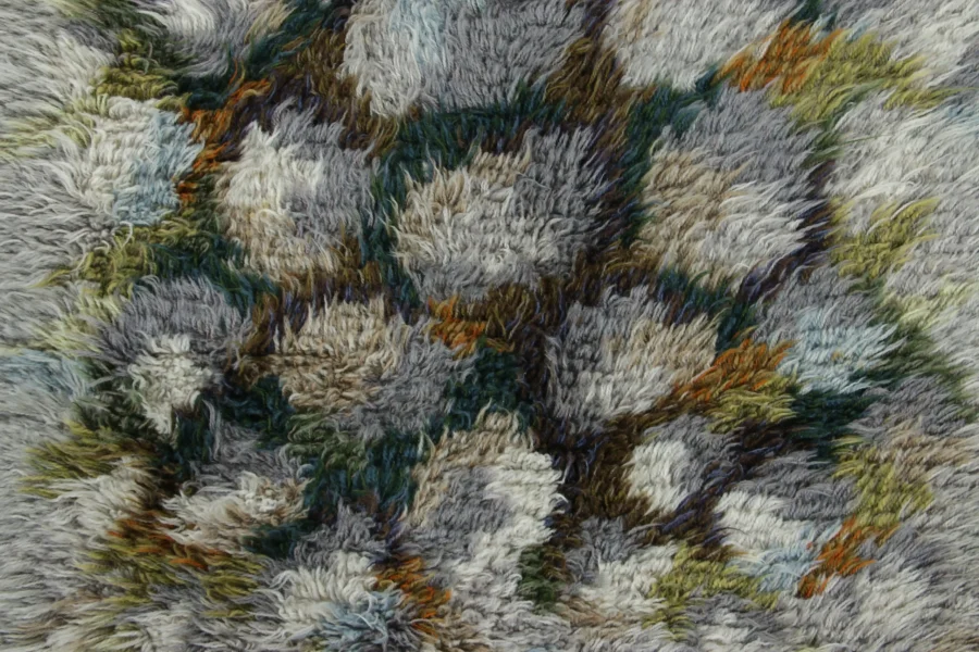 Vintage Swedish Rya Rug