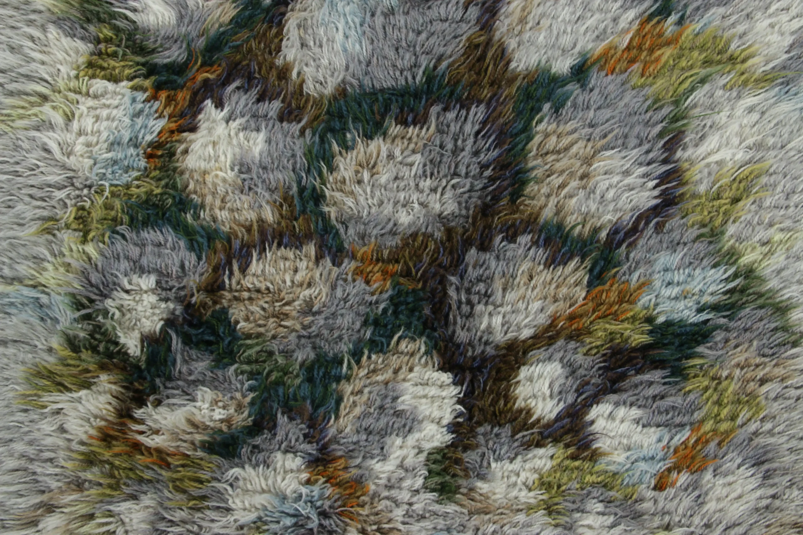 Vintage Swedish Rya Rug