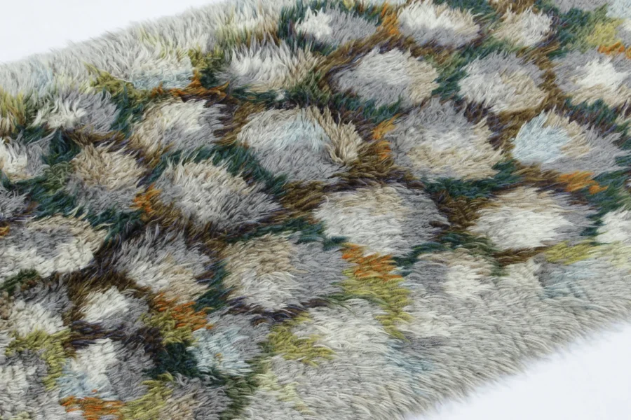 Vintage Swedish Rya Rug