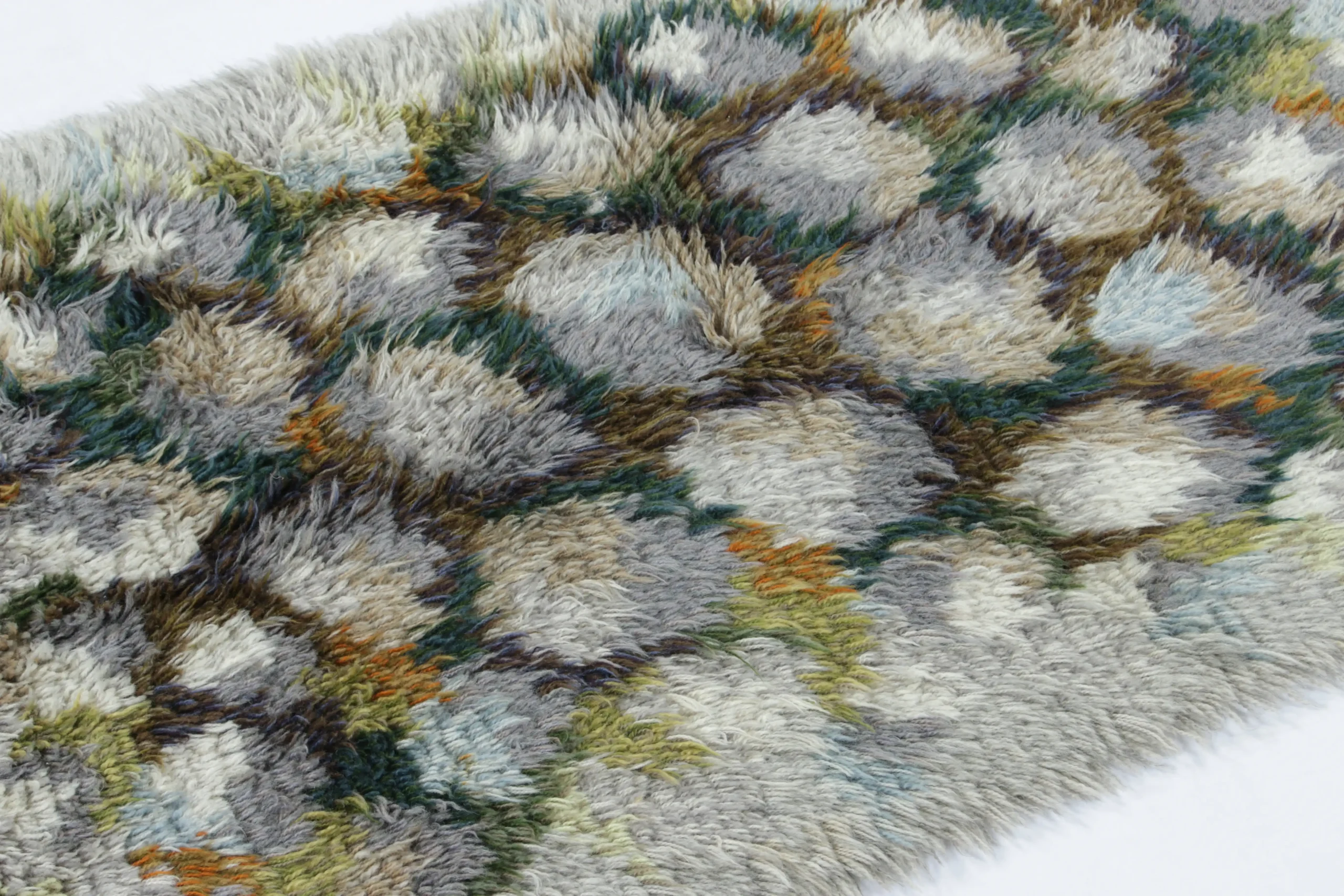 Vintage Swedish Rya Rug