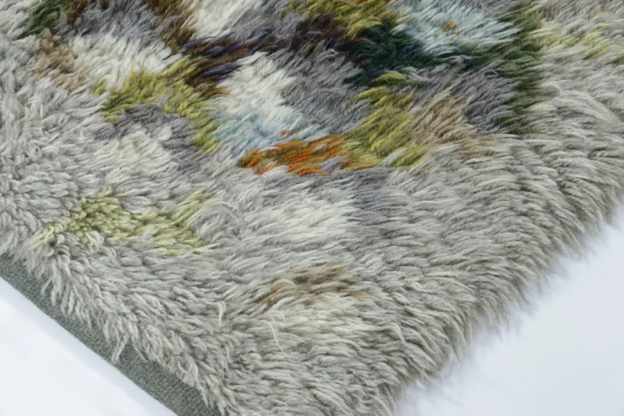 Vintage Swedish Rya Rug