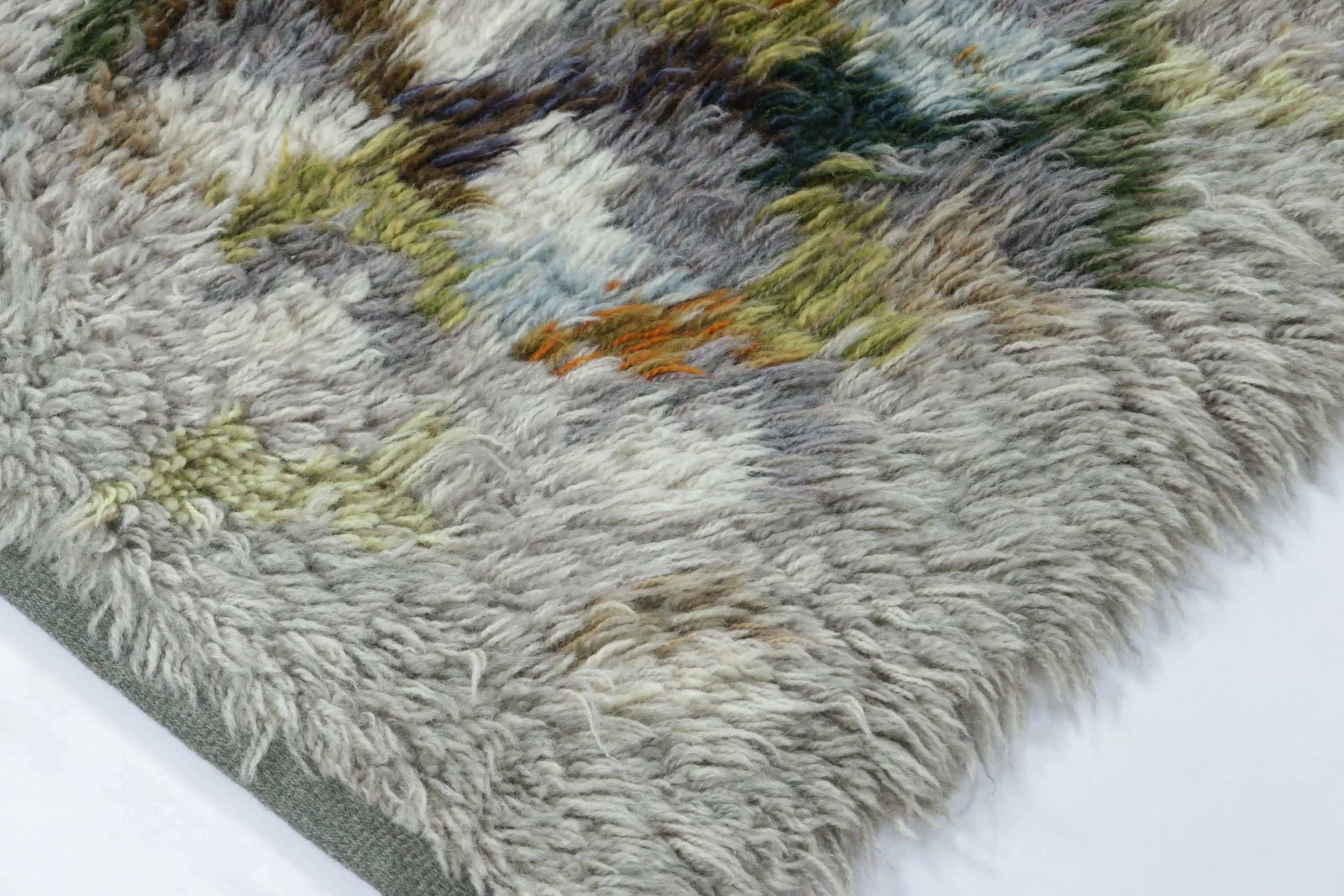 Vintage Swedish Rya Rug