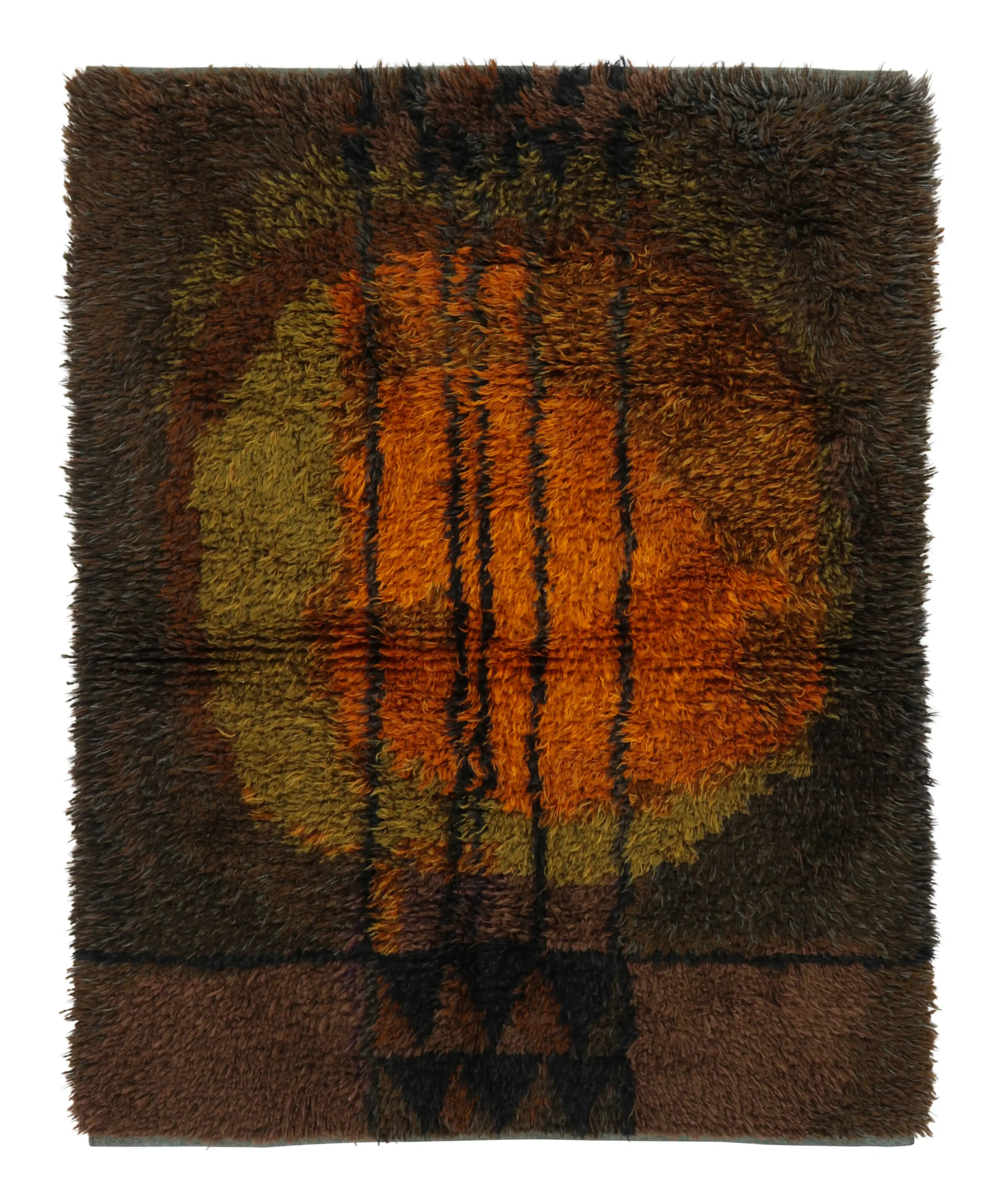 Vintage Swedish Rya Rug