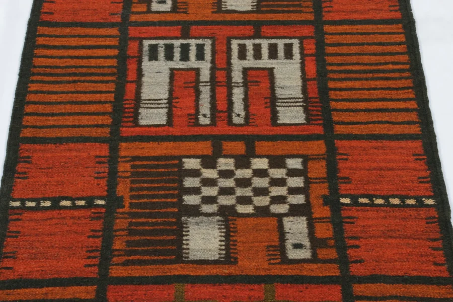 Vintage Swedish Rya Rug