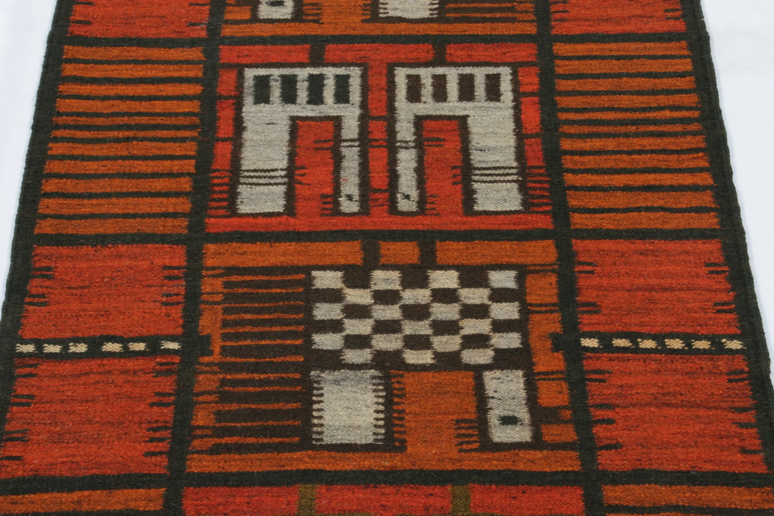 Vintage Swedish Rya Rug
