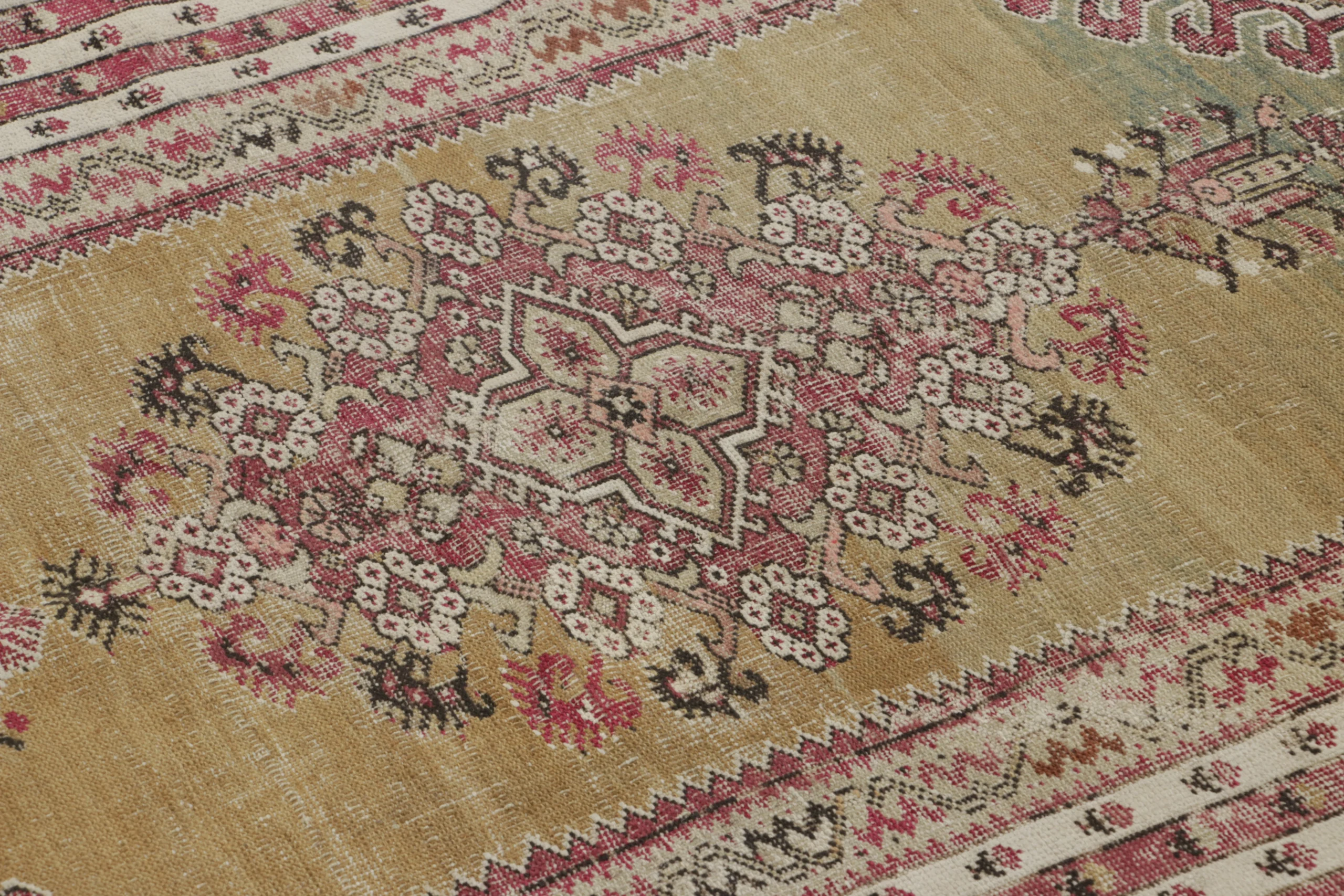 Antique Ghiordes Runner Rug