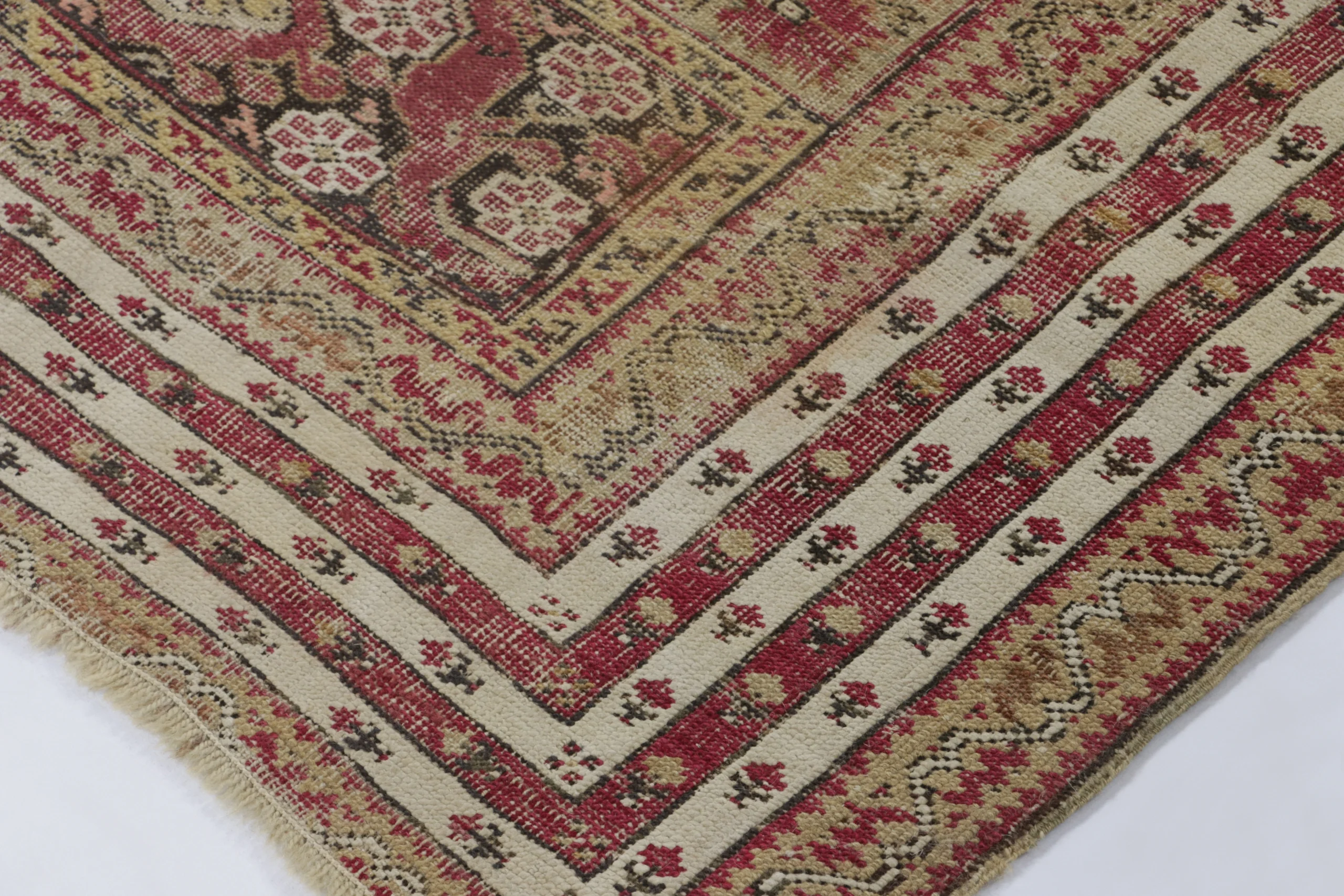 Antique Ghiordes Runner Rug