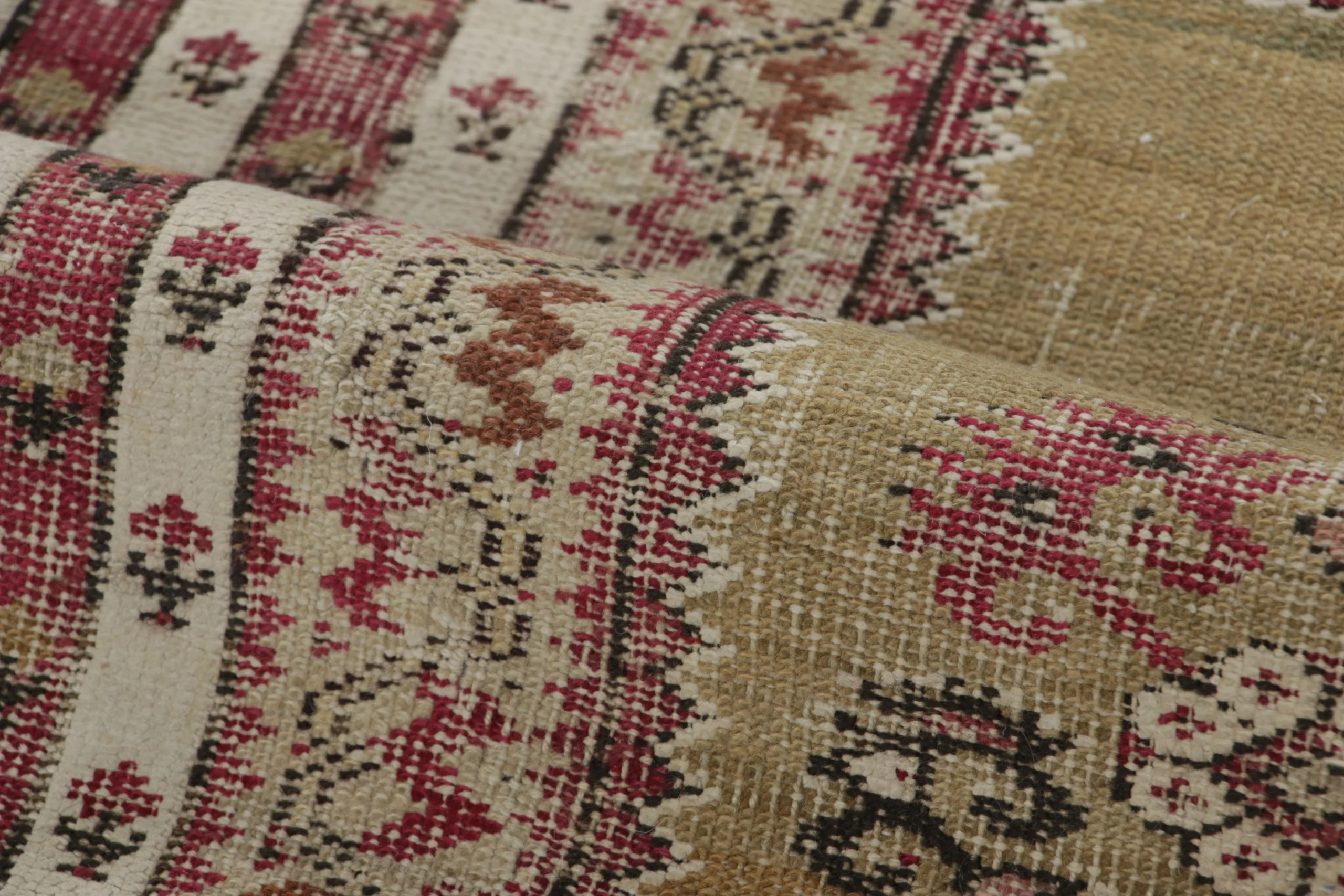 Antique Ghiordes Runner Rug