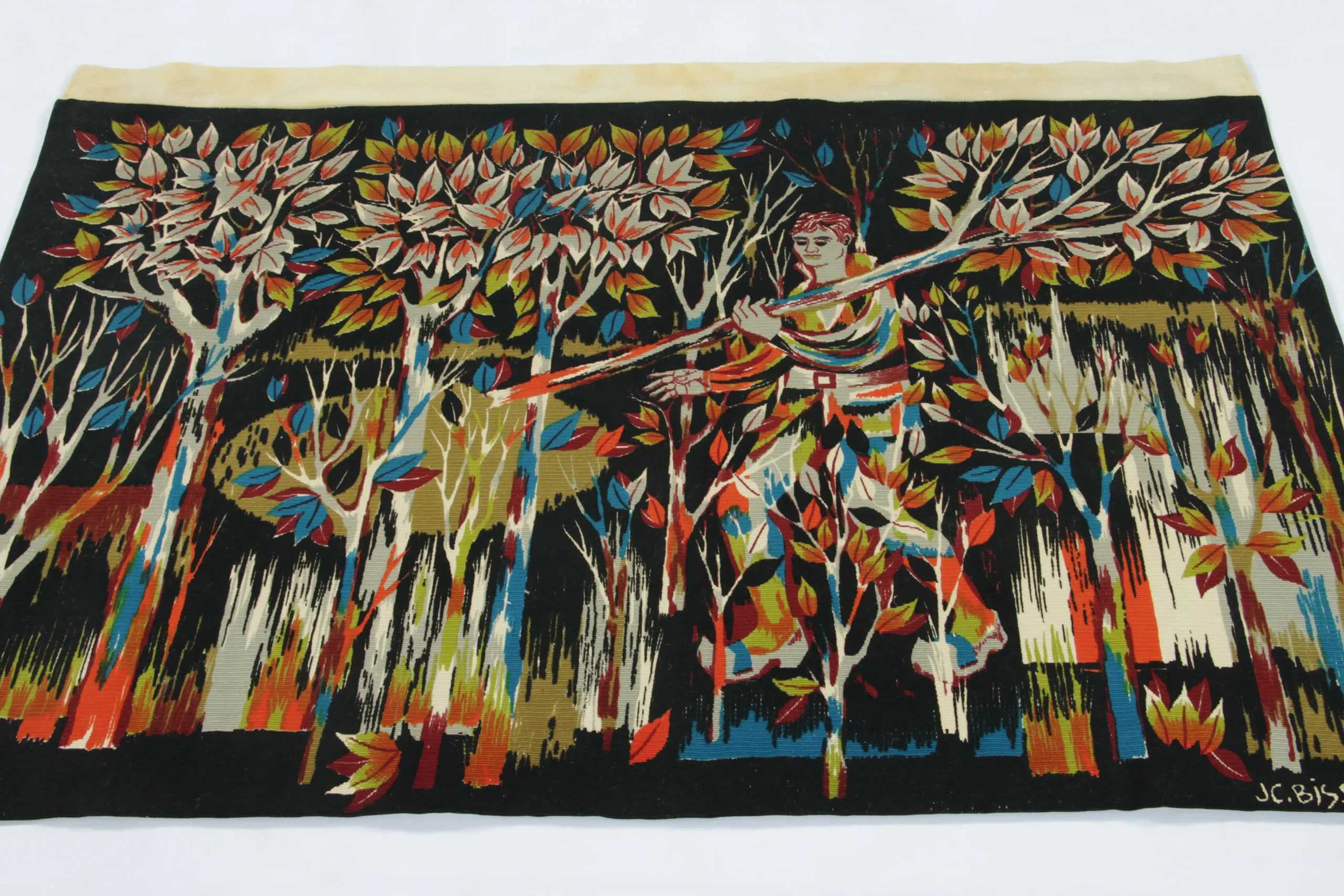 Vintage Jean Claude Bissery Tapestry