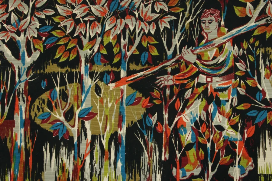 Vintage Jean Claude Bissery Tapestry