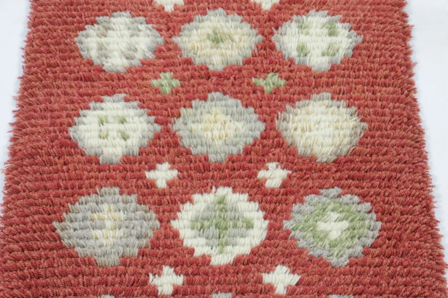 Vintage Swedish Rya Runner Rug
