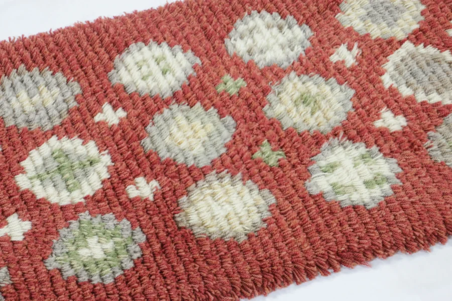 Vintage Swedish Rya Runner Rug