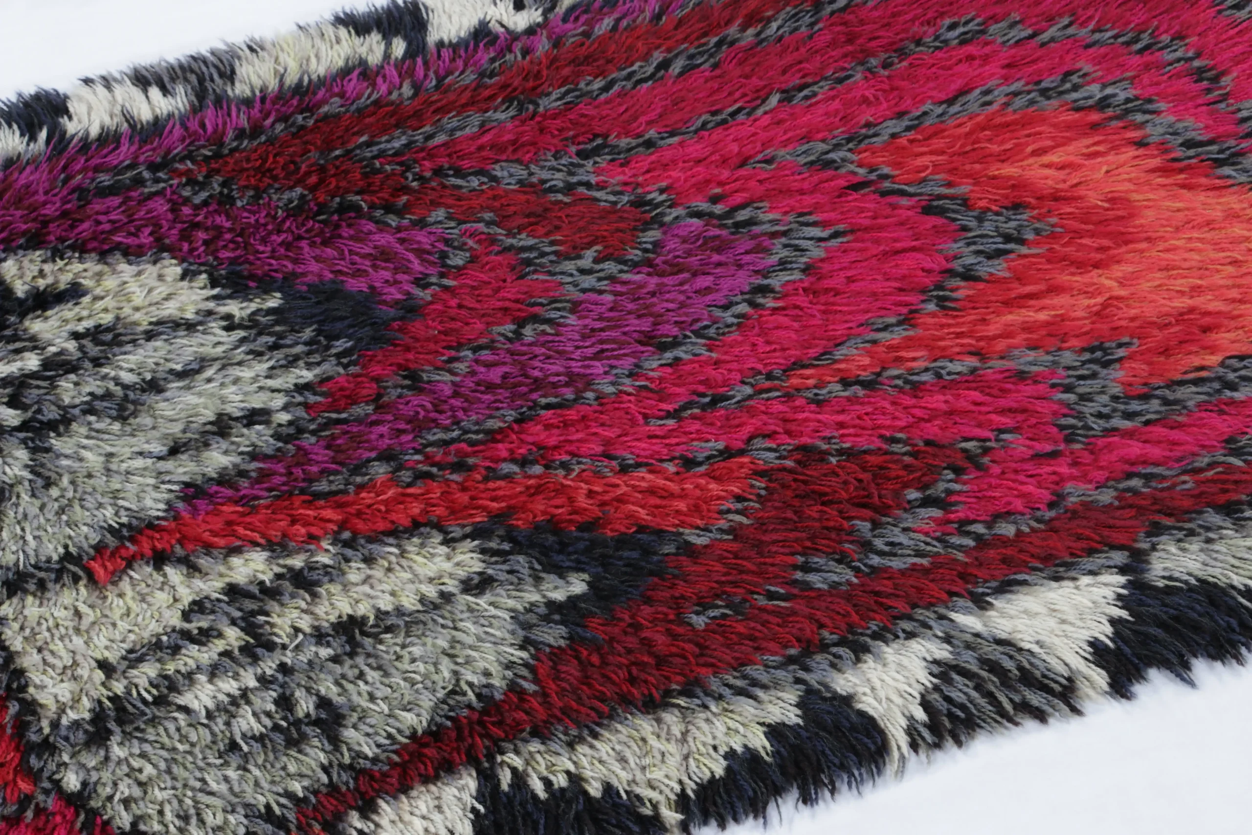 Vintage Swedish Rya Rug