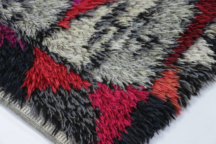 Vintage Swedish Rya Rug