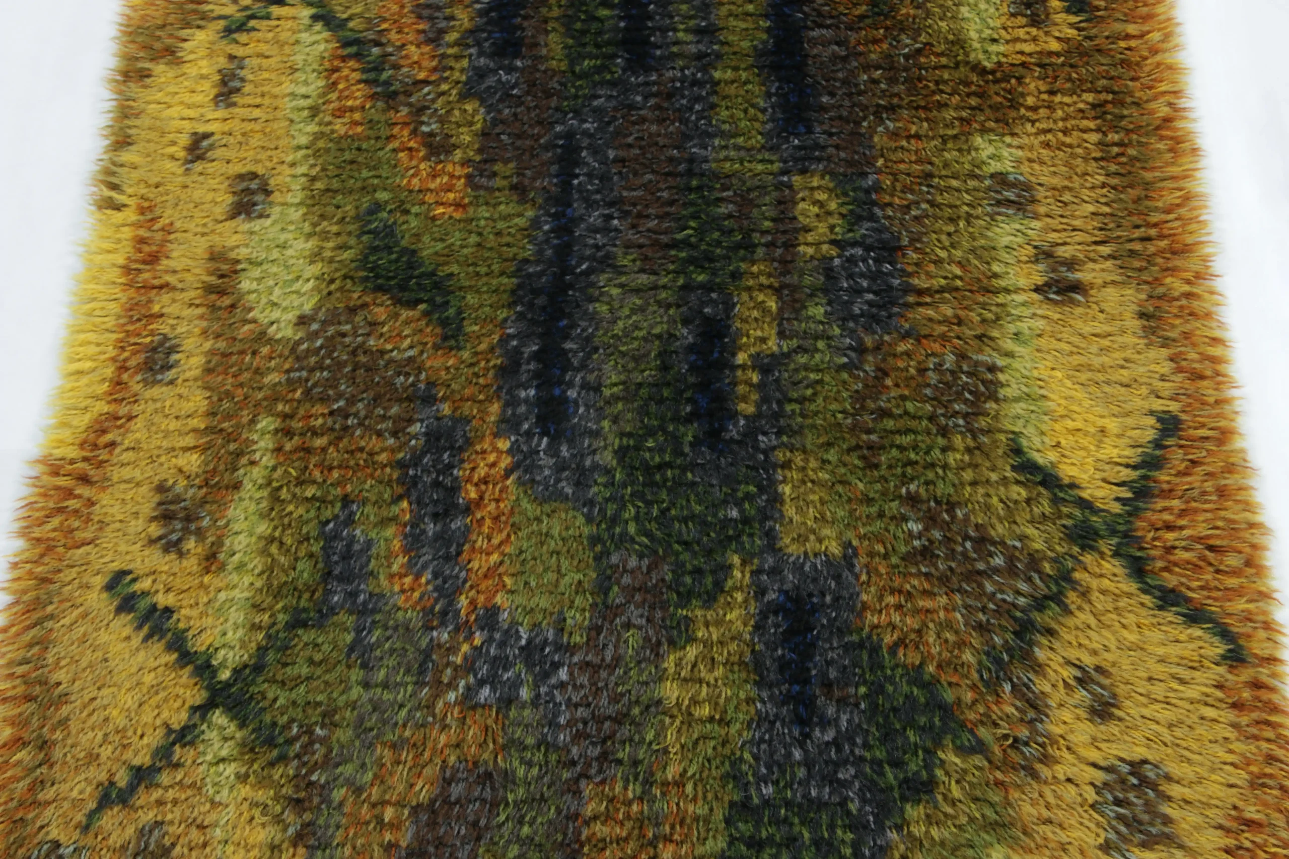Vintage Swedish Rya Rug