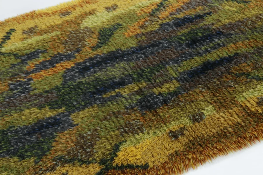 Vintage Swedish Rya Rug