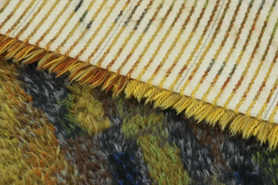 Vintage Swedish Rya Rug
