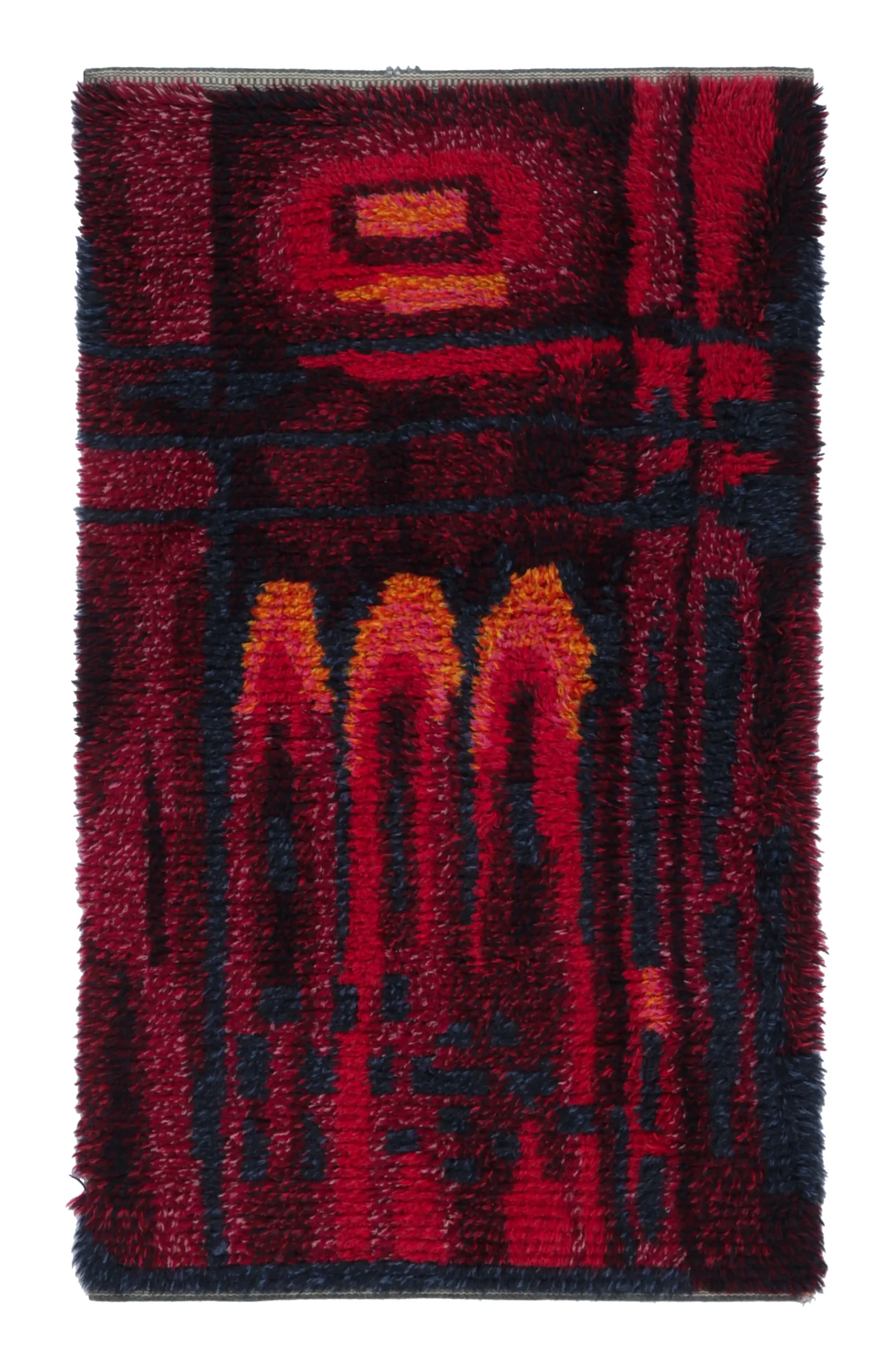 Vintage Swedish Rya Rug